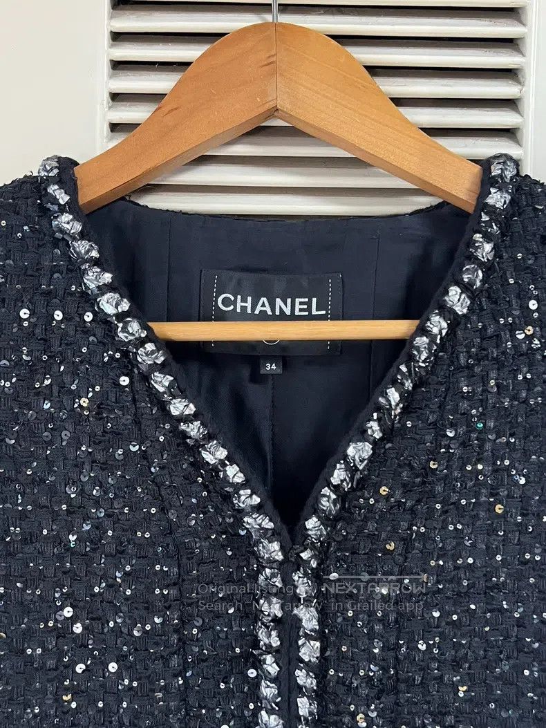 Chanel Chanel Black squinted jacket Size XXS / US 00 / IT 34 - 4 Thumbnail