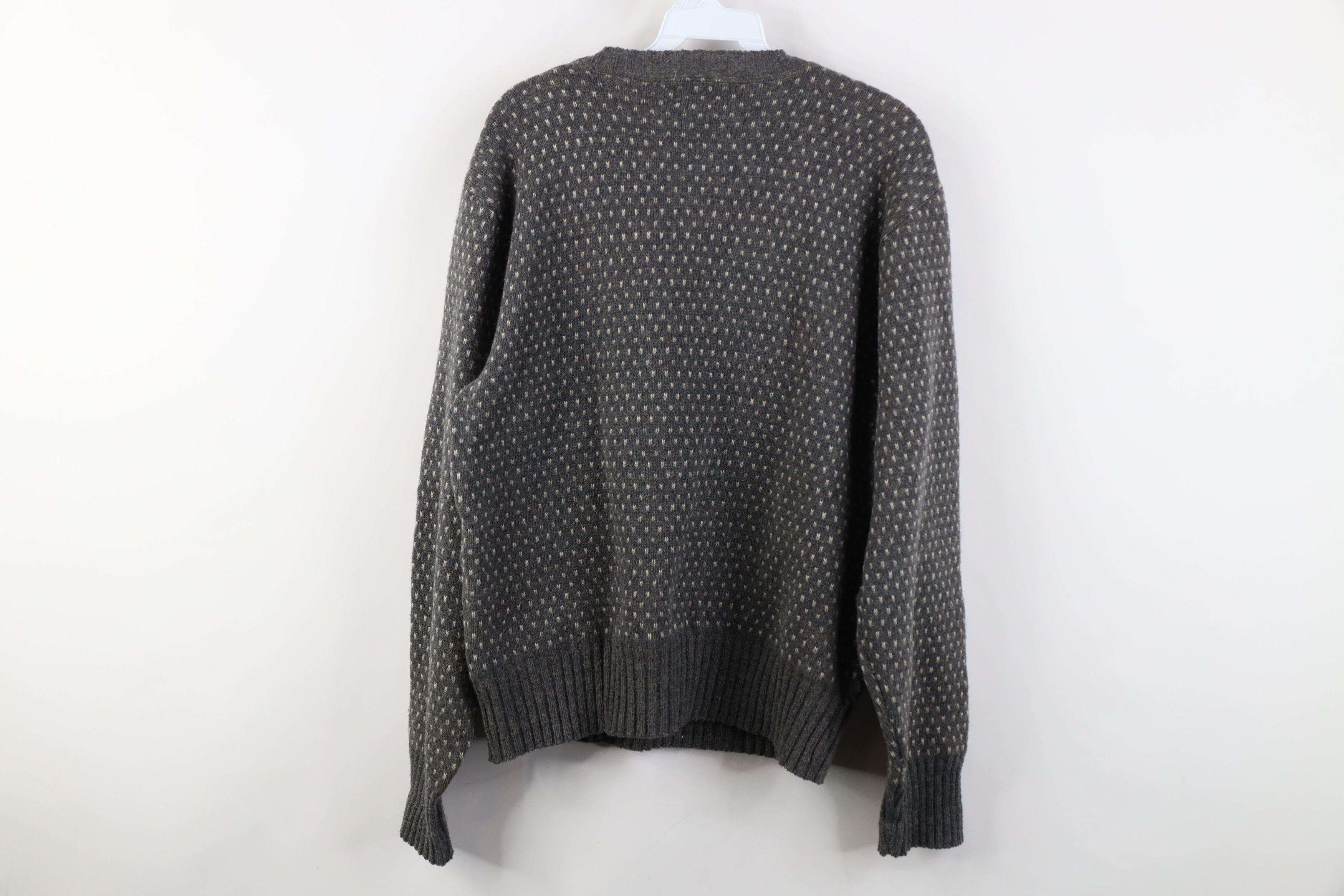 Vintage Vintage 70s Streetwear Wool Blend Knit Polka Dot Sweater Size US M / EU 48-50 / 2 - 11 Thumbnail