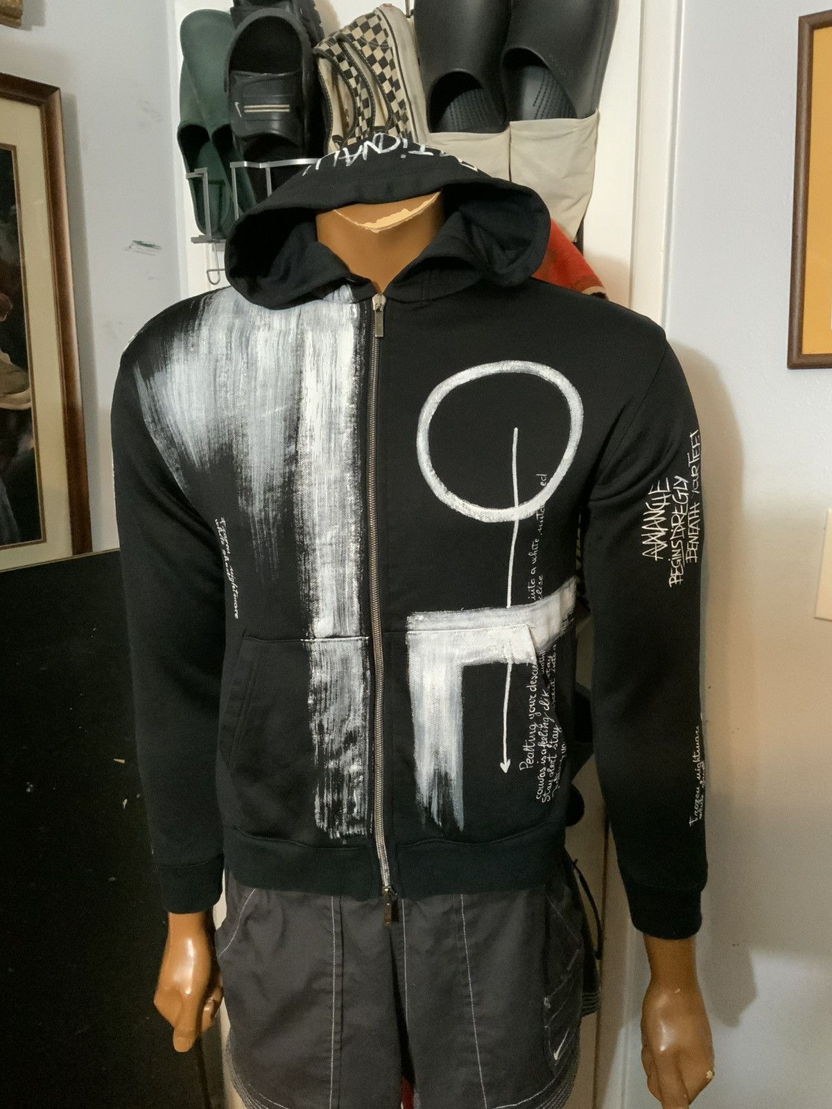 Designer KRH Made Italy Ghost Rider Frozen Nightmare Painted Hoodie Size US S / EU 44-46 / 1 - 10 Thumbnail