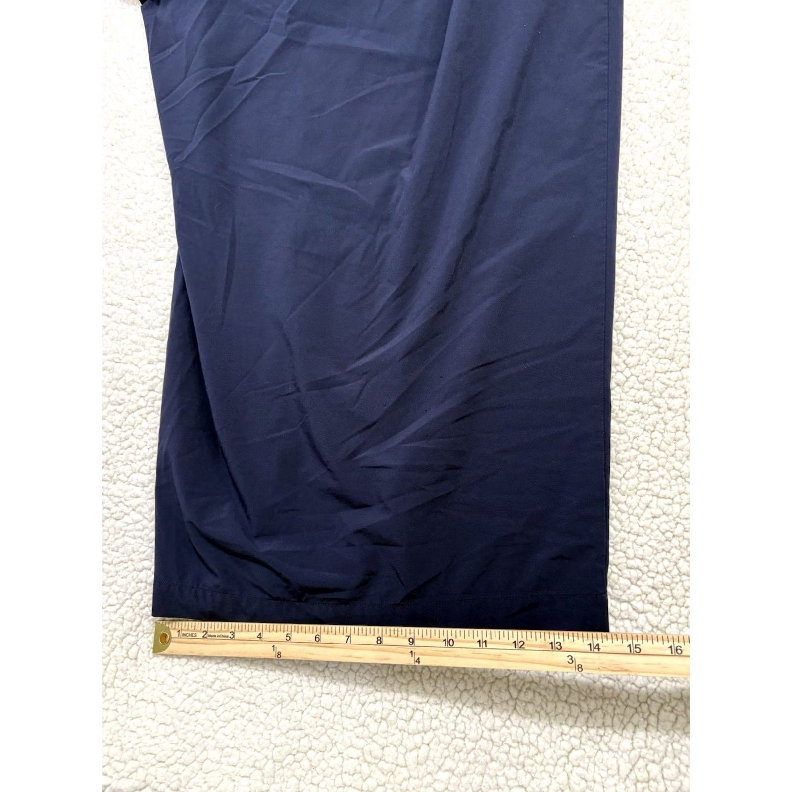 Athleta Athleta Brooklyn Wide Leg Crop Pant Womens 20 Navy Pull On Stretch Athleisure Size 42" / US 20 - 6 Thumbnail