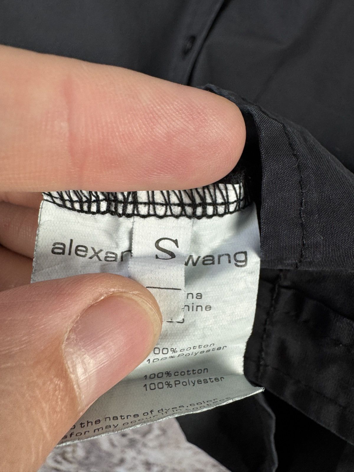 Alexander Wang Alexander Wang Black Shirt Long Sleeve Zip Detail Designer Size S / US 4 / IT 40 - 11 Thumbnail