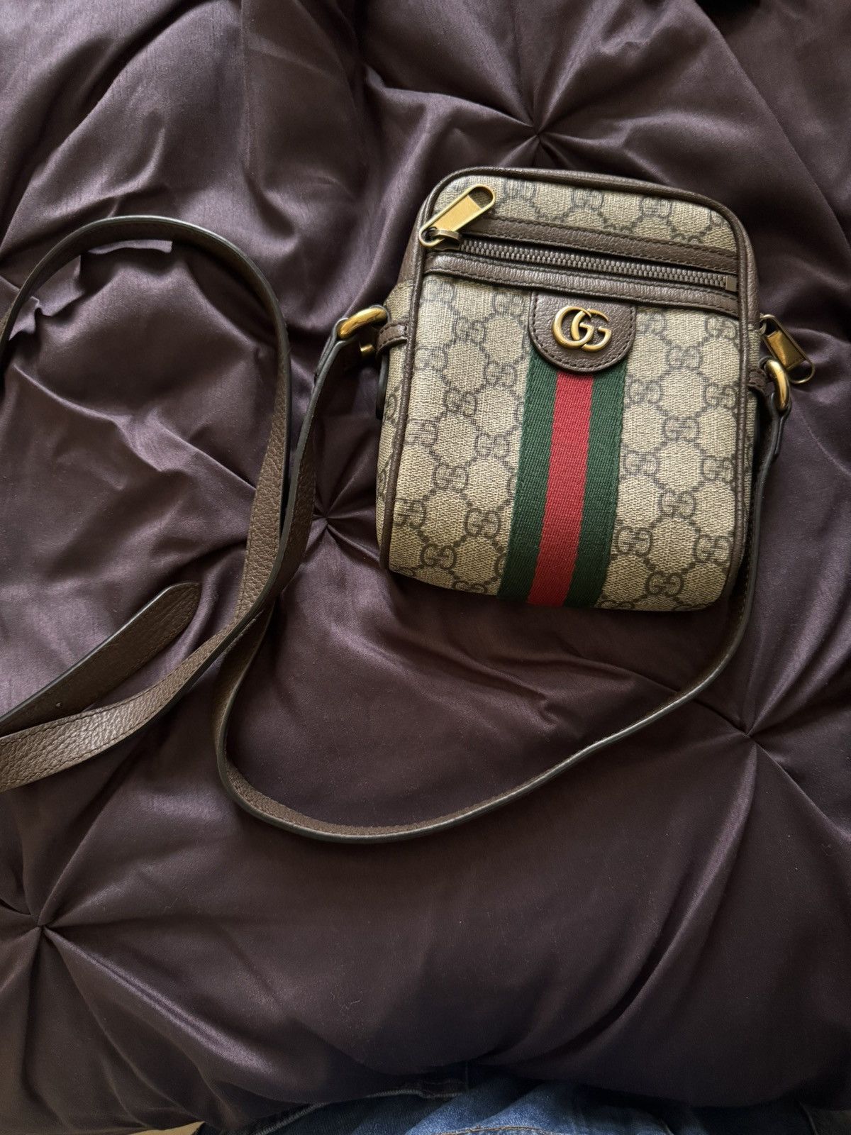 Gucci Gucci Ophidia GG Supreme Mini Crossbody Bag. Size ONE SIZE - 4 Thumbnail