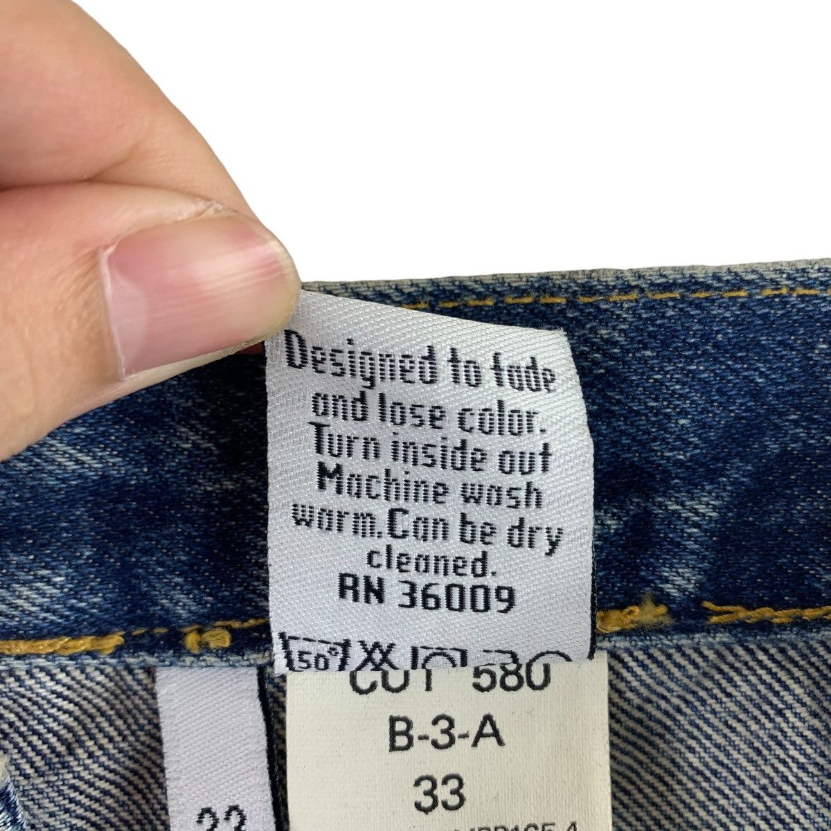 Calvin Klein × Vintage Vintage CALVIN KLEIN Straight cut blue jeans Size US 33 - 23 Thumbnail