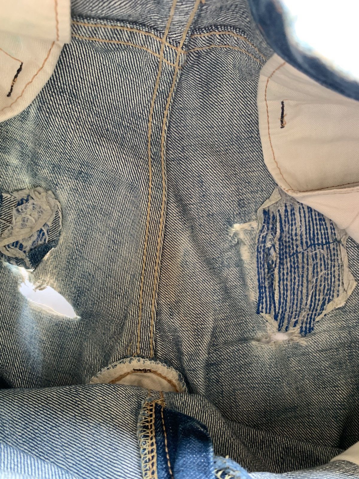 Kapital BRU NA BOINNE SELVEDGE JAPANESE RUSTY DISTRESSED DENIM Size US 29 - 20 Thumbnail