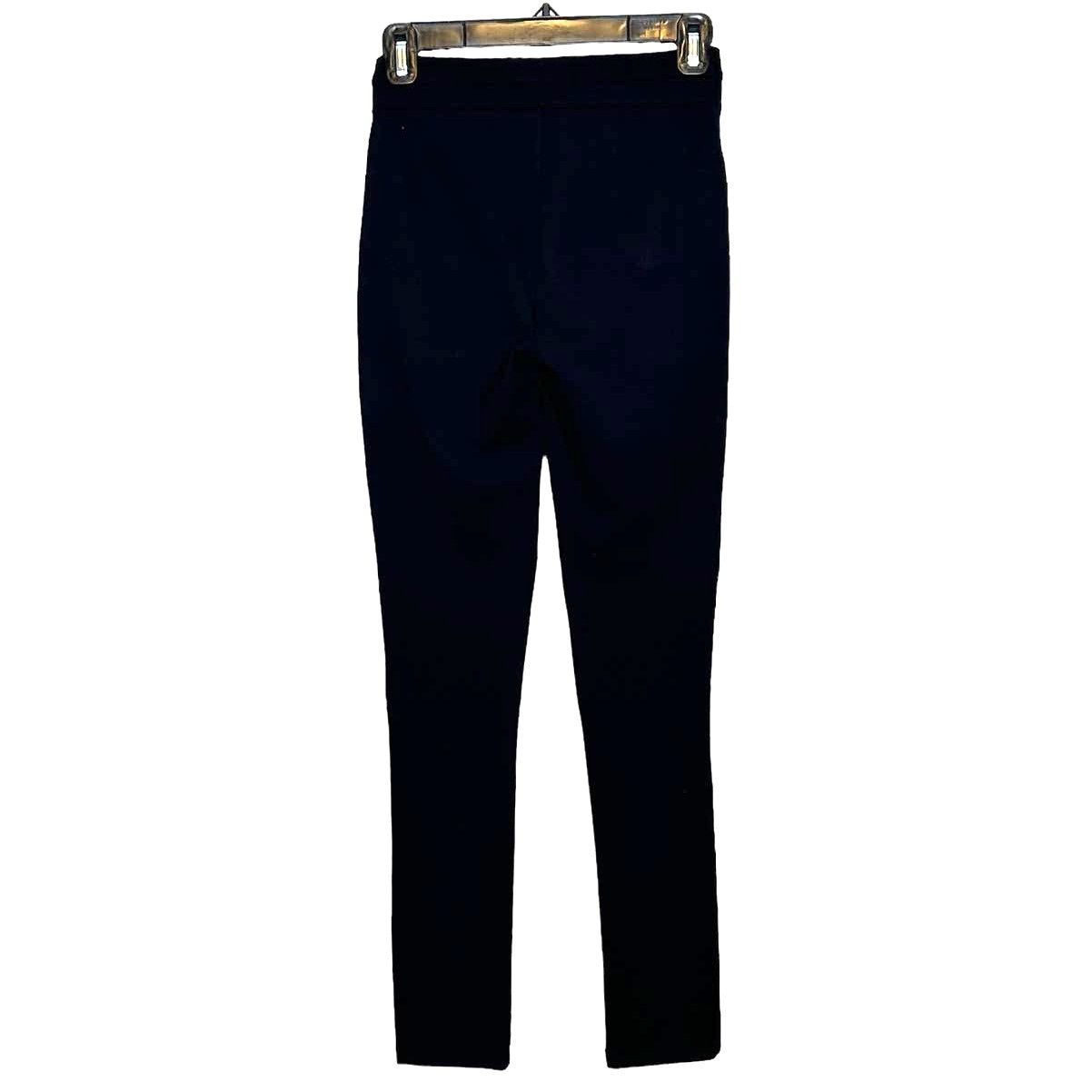 Zara Zara black moto pull on skinny pants size Small Size 28" / US 6 / IT 42 - 2 Thumbnail