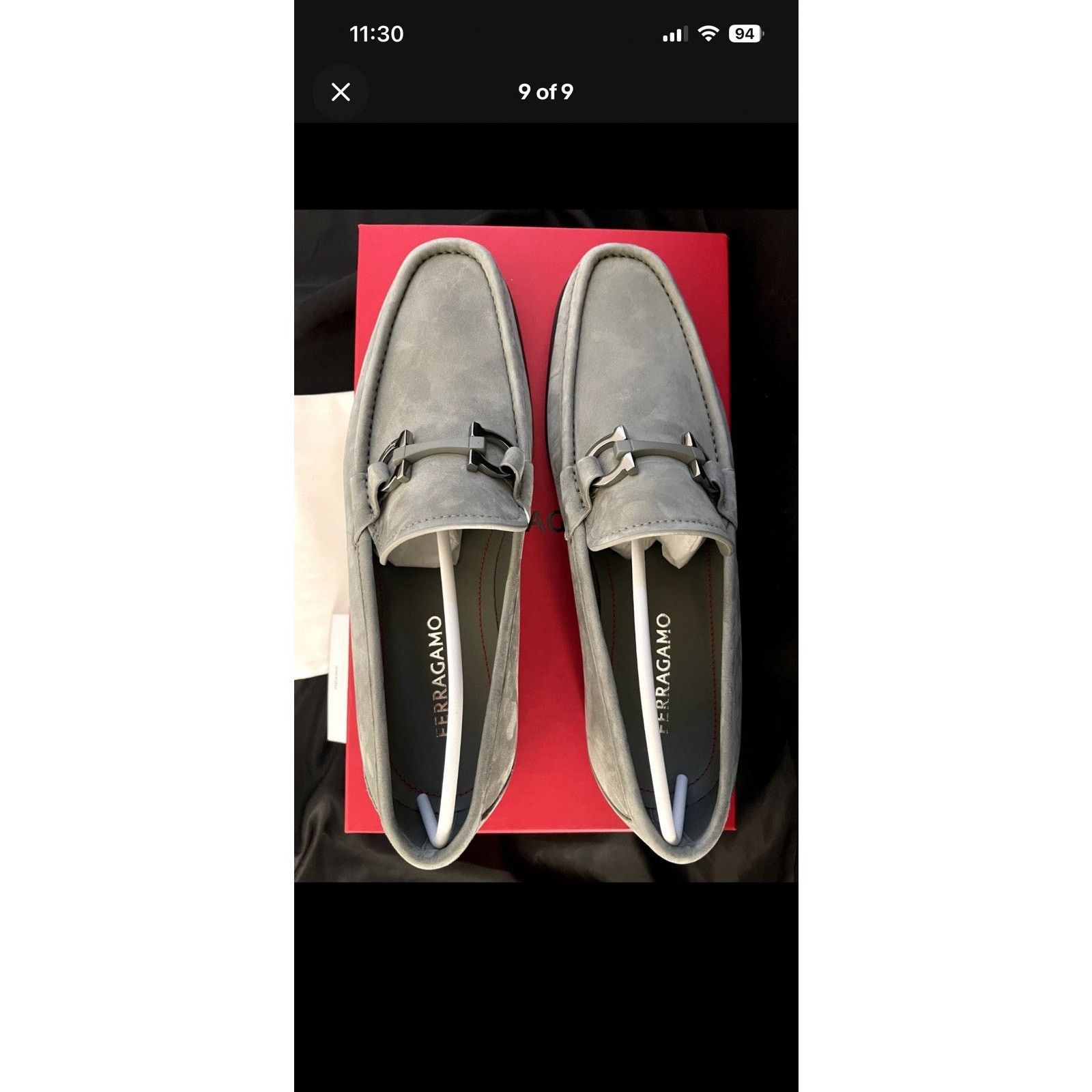 Salvatore Ferragamo Ferragamo Grandioso Ash Grey Suede Loafer Slip Mens Sz 12 E Size US 13 / EU 46 - 5 Thumbnail