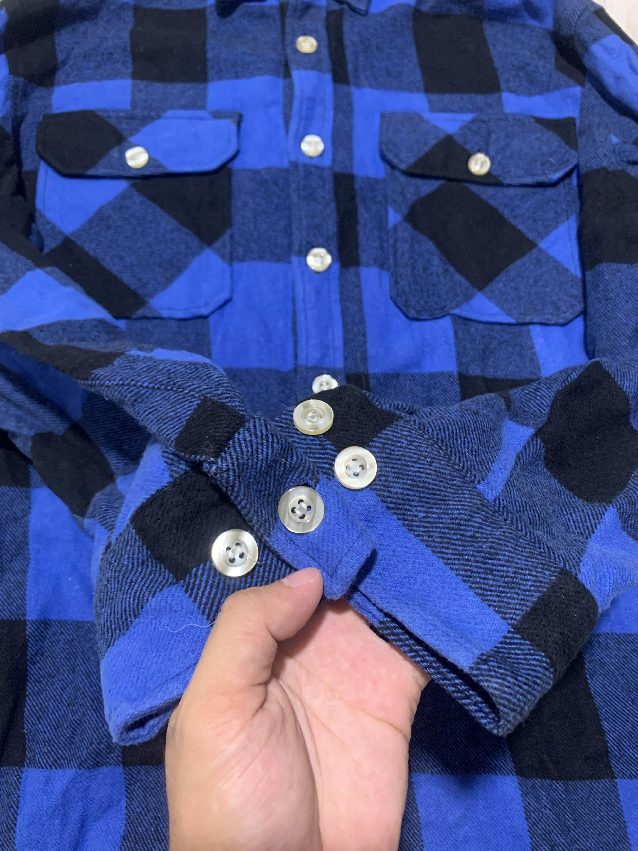Anti Social Social Club Anti Social Social Club Blue Black Plaid BLUR Flannel Size US S / EU 44-46 / 1 - 5 Thumbnail