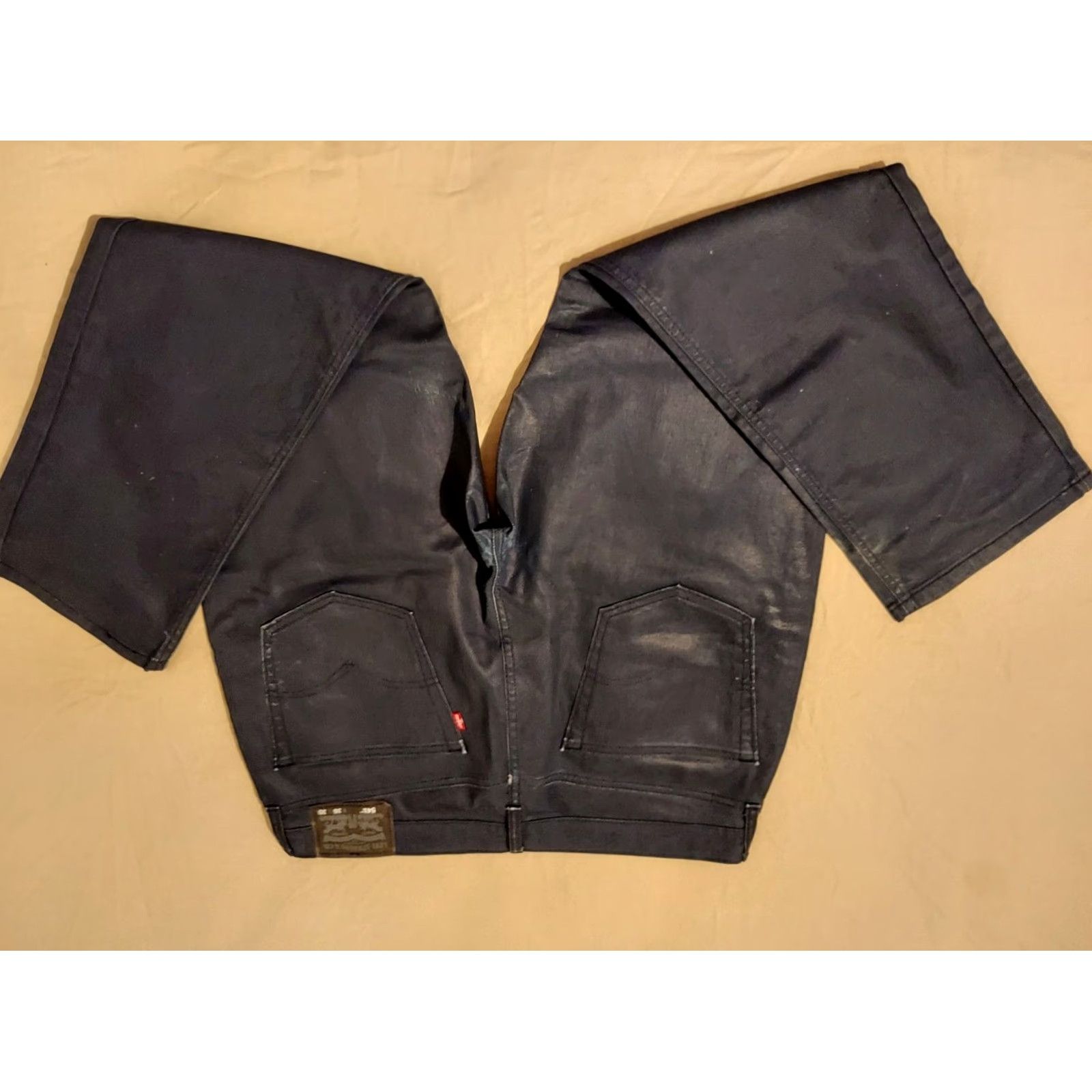 Levi's Levi's 541 Jeans Athletic Straight Denim Pants 36x30 30x30 Blue Mens Regular Stretch Pockets 5-Pocket Solid Denim Size US 36 / EU 52 - 2 Thumbnail