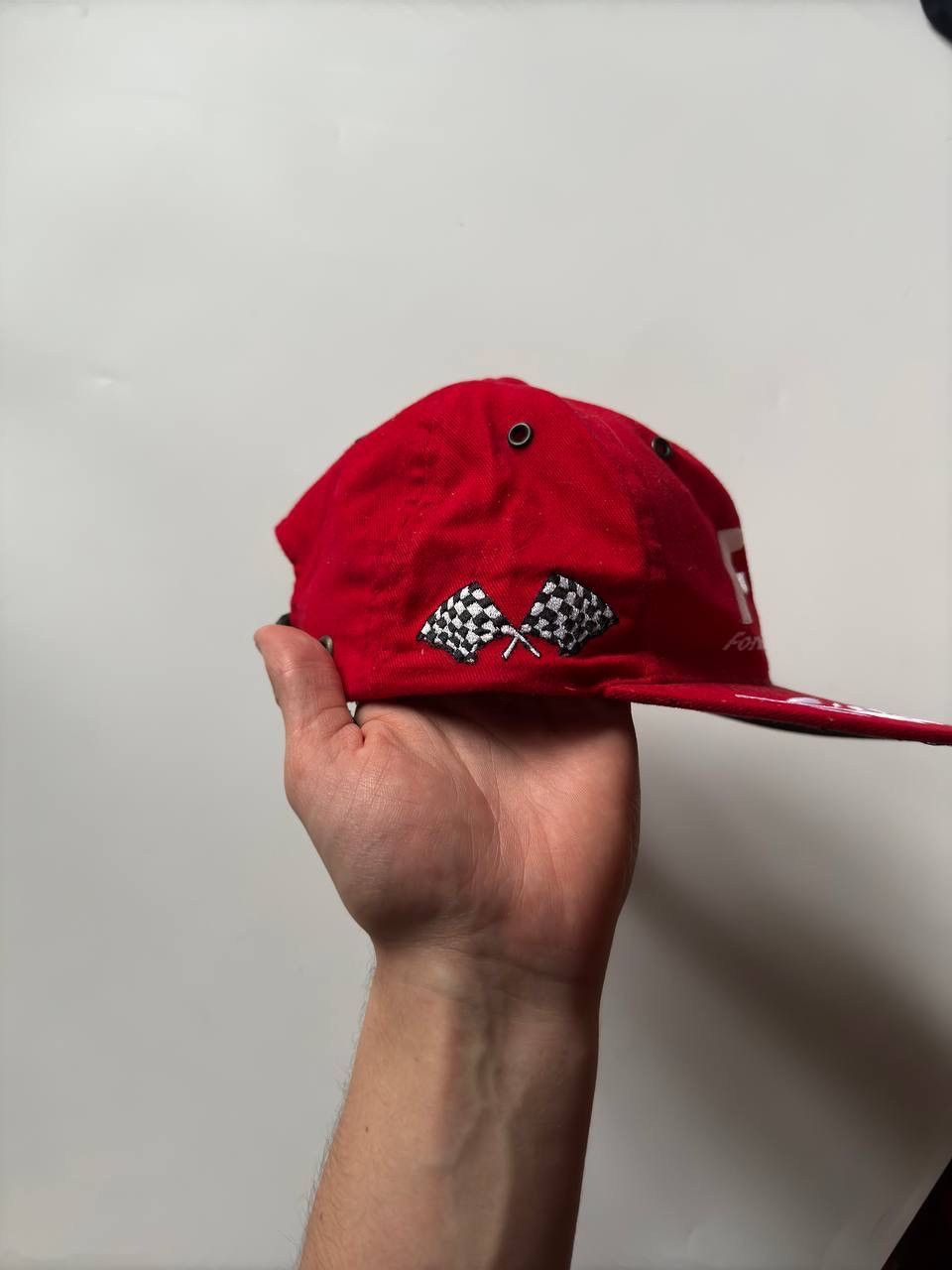 Formula 1 Vintage Red Cap Formula 1 1987 OS World Championship Size ONE SIZE - 4 Thumbnail