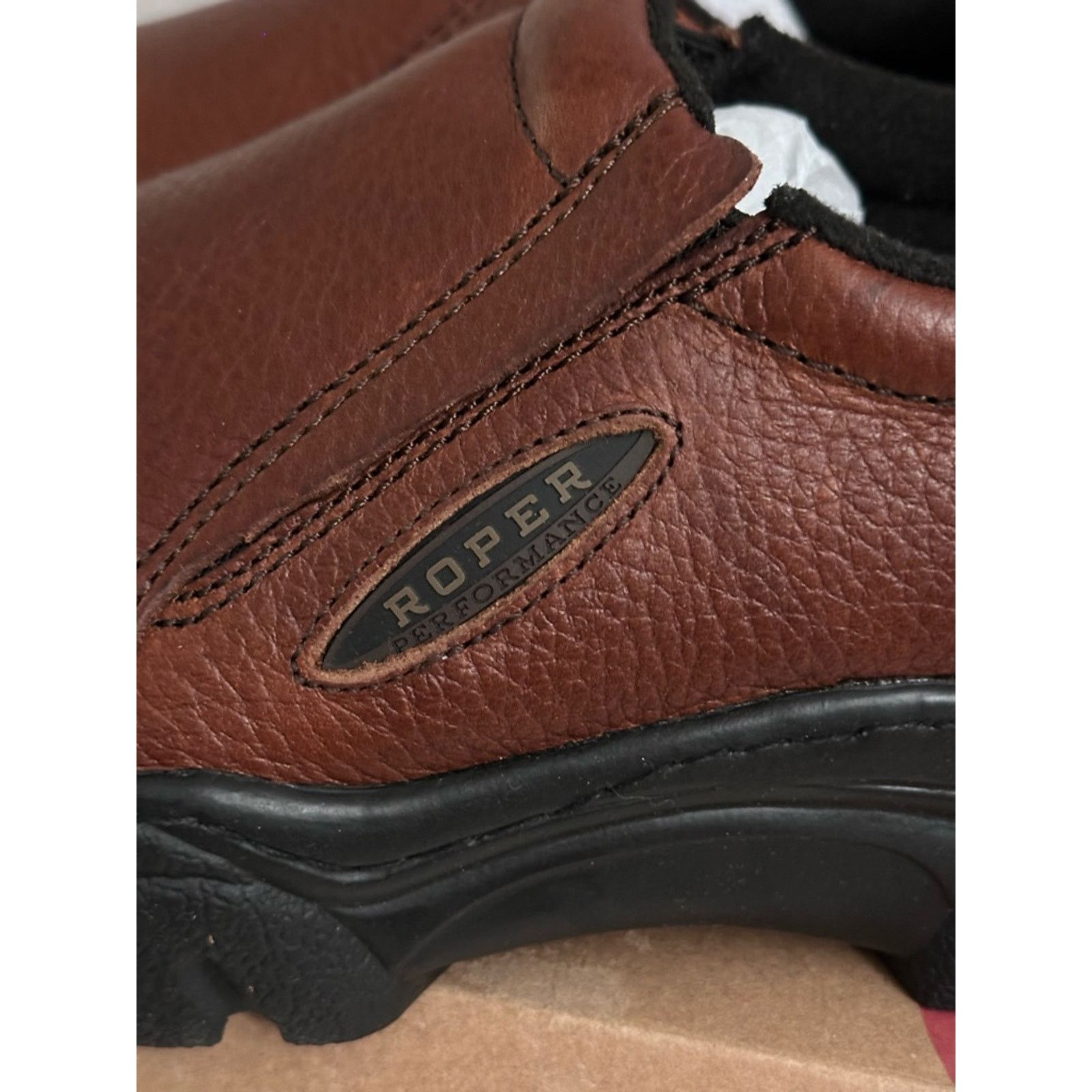 Roper Roper Cotter Performance Sport Slip On Men 8 Brown Shoes Size US 9 / EU 42 - 4 Thumbnail