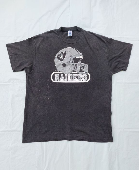 Vintage 1993 Los Angeles Raiders Tshirt Made in USA Logo 7 Oakland Las Vegas