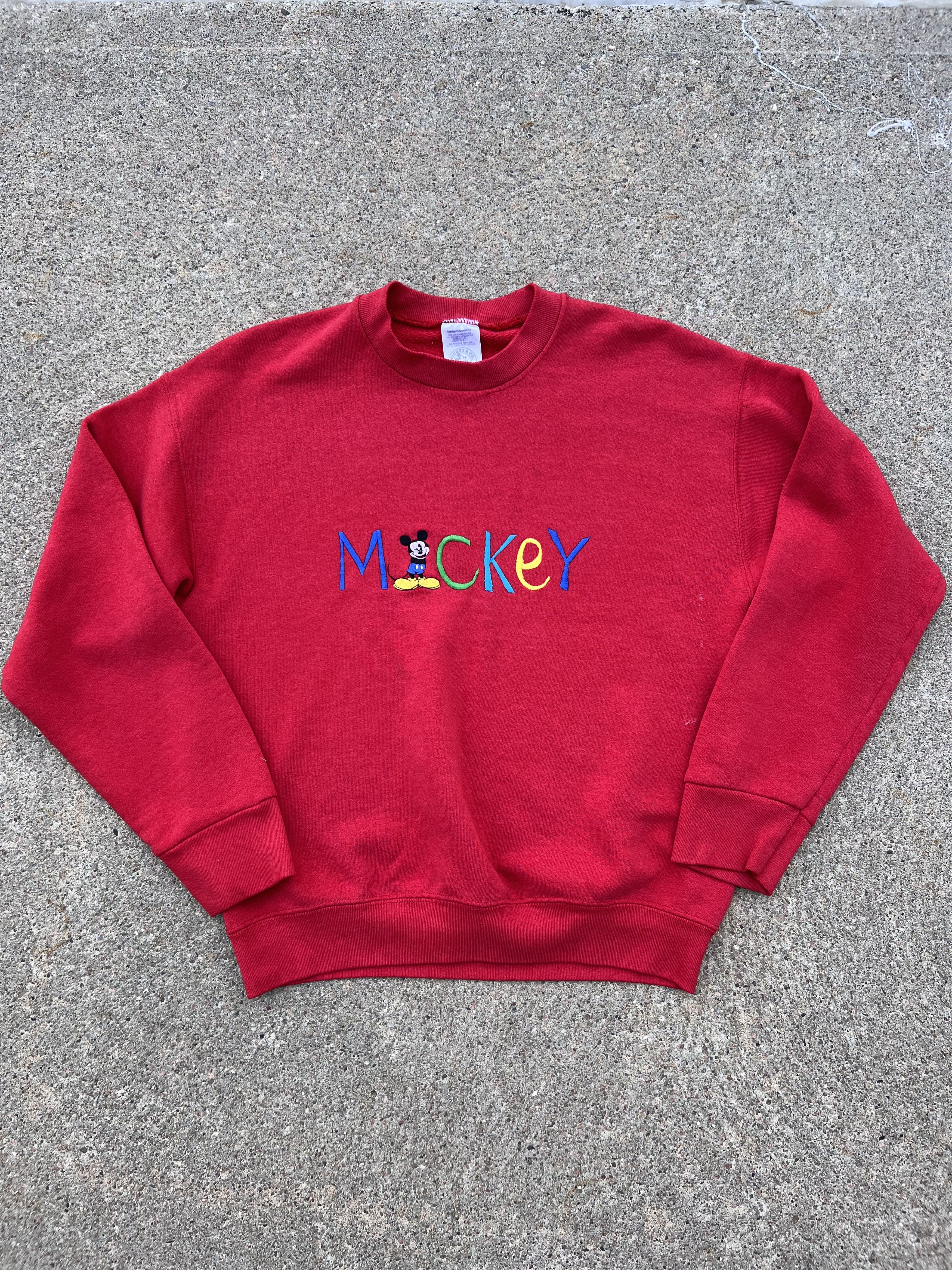 Disney Vintage 90s Mickey Mouse Crewneck Sweatshirt Size US M / EU 48-50 / 2 - 1 Thumbnail