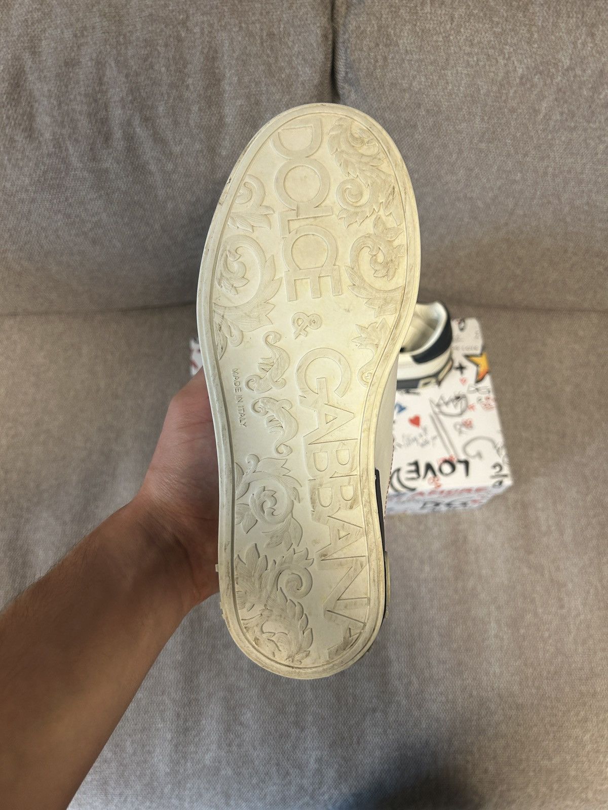 Dolce & Gabbana Dolce & Gabbana Portofino White Black Size US 5.5 / EU 38 - 6 Thumbnail