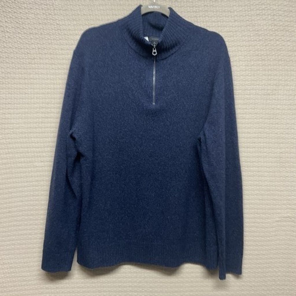J.Crew J. Crew Wool Knit 1/4 Zip MockNeck Sweater Pullover Men L Size US L / EU 52-54 / 3 - 1 Thumbnail