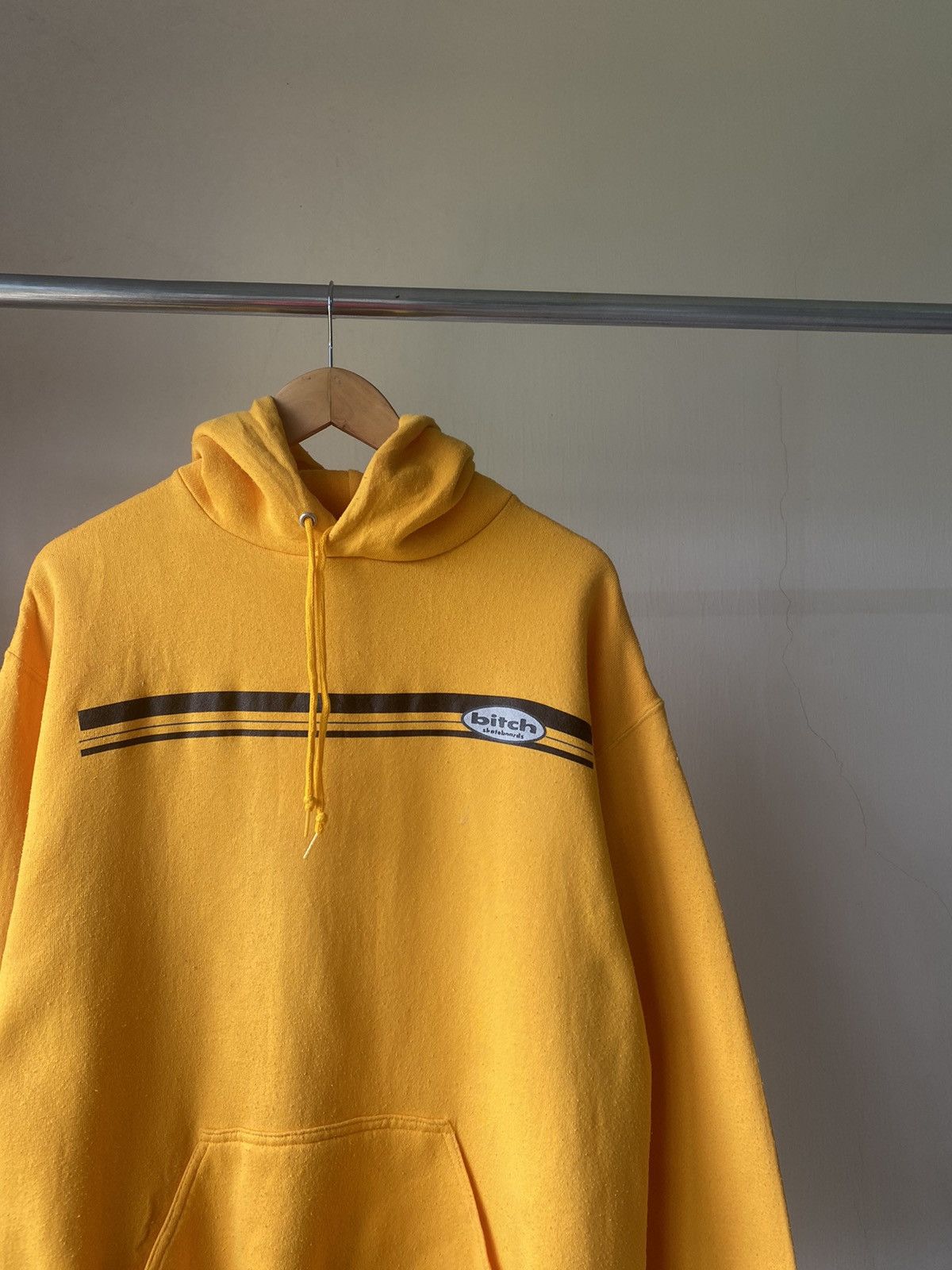 RARE☠️ BITCH SKATEBOARD PULLOVER HOODIE 90s SKATE