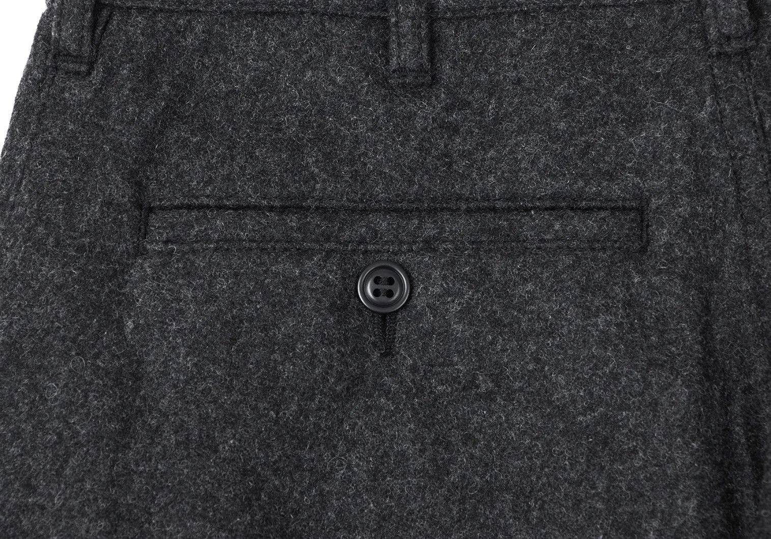 Comme des Garcons Homme Plus Wool-Nylon Light Melton Pants in Dark Gray XS Size US 30 / EU 46 - 9 Thumbnail