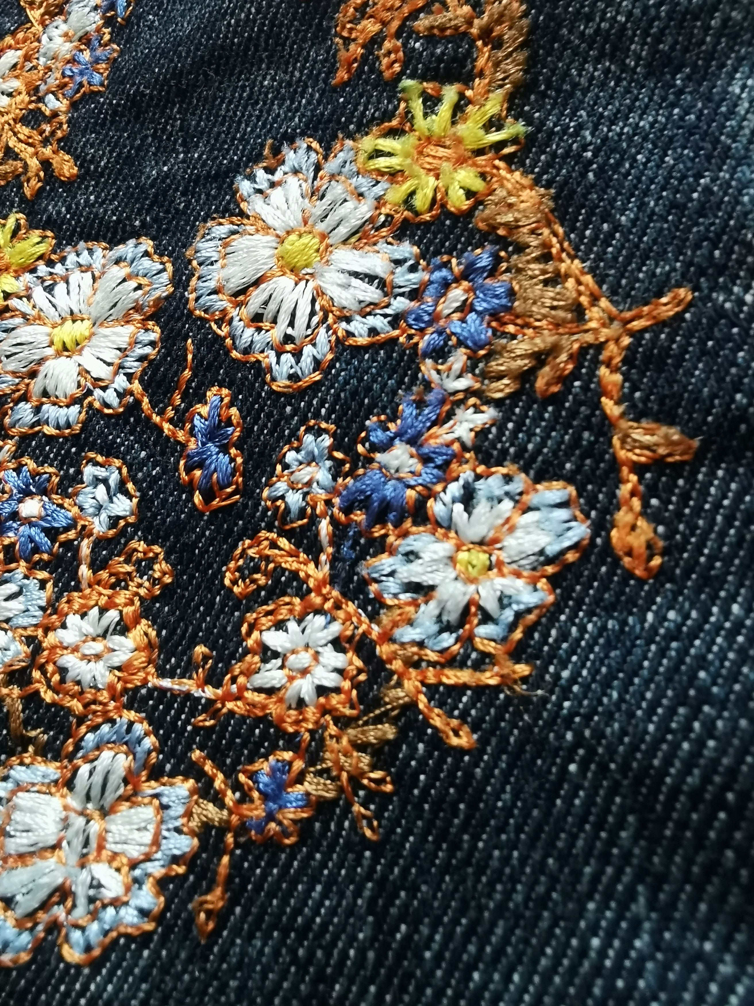 Hysteric Glamour 🇺🇸🔥🔥 Y2k Bone People Embroidered Skull ifsixwasnine Denim Size US 30 / EU 46 - 6 Thumbnail