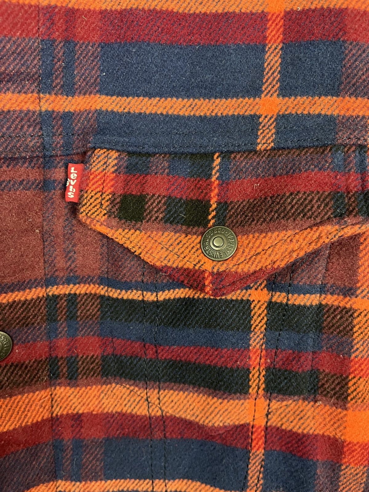 Levi's × Levi's Vintage Clothing Levis Plaid Sherpa Button Up Jacket Size US M / EU 48-50 / 2 - 7 Thumbnail