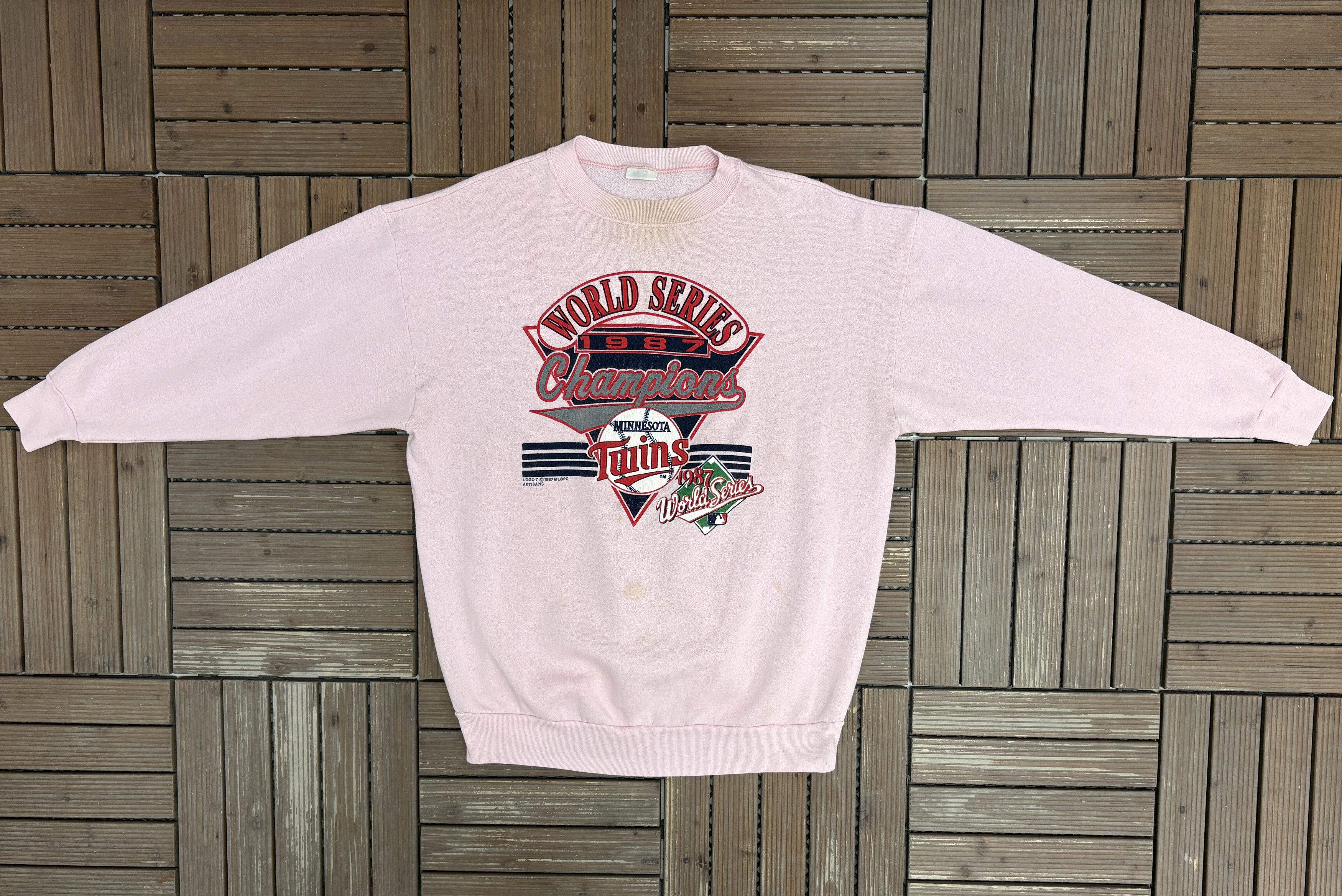 Vintage Minnesota Twins World Series Champs 1987 Crewneck Sweater Size US XL / EU 56 / 4 - 6 Thumbnail