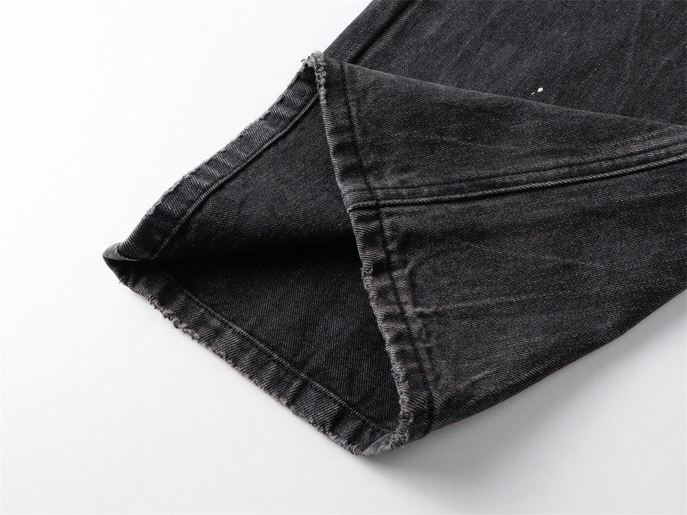 Japanese Brand Men's Punk-Style Washed & Distressed Straight-Leg Jeans Size US 32 / EU 48 - 5 Thumbnail