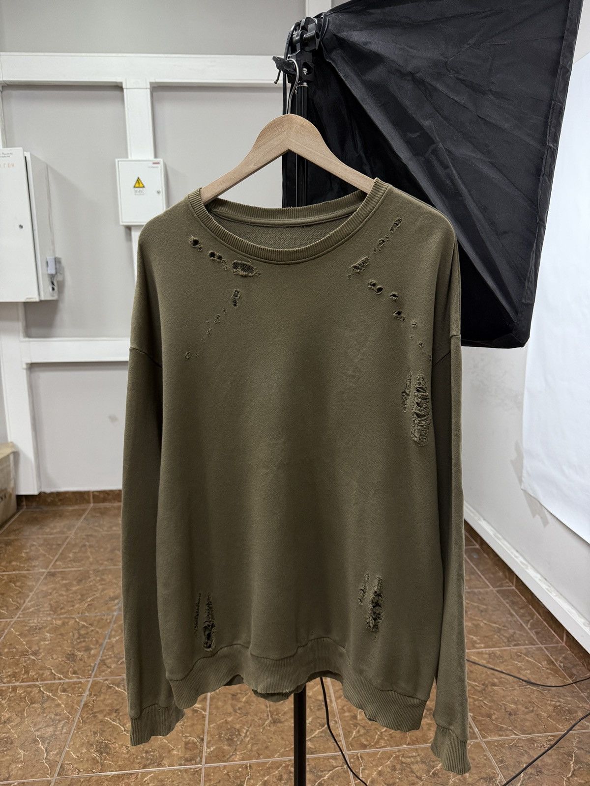 Japanese Brand 🇺🇸 VTG Opium Avant Garde Sweatshirt Distressed Japan kapital Size US L / EU 52-54 / 3 - 1 Thumbnail