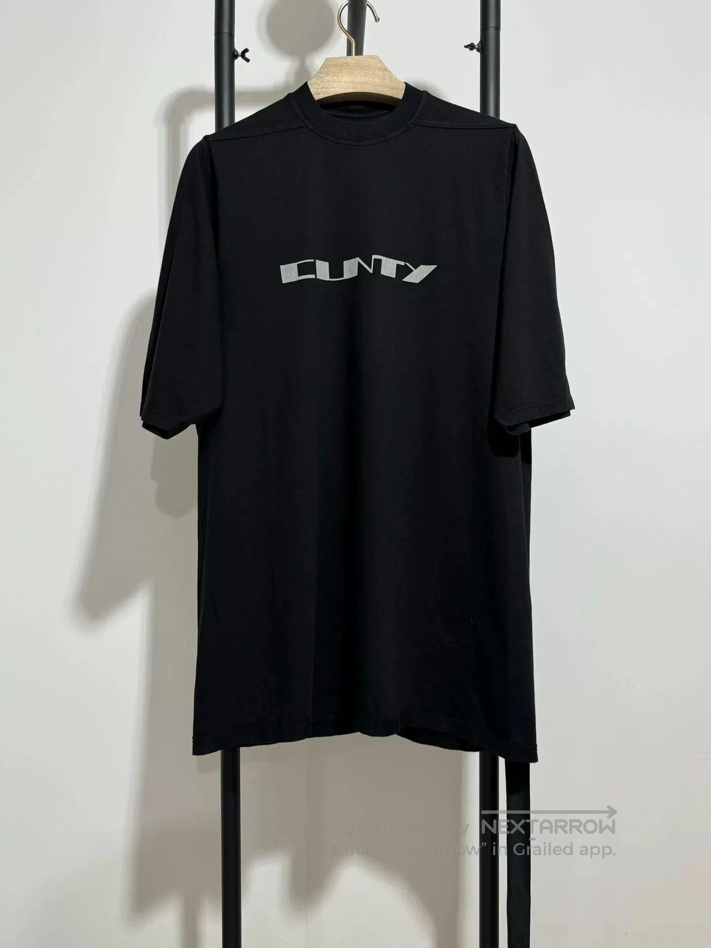 Rick Owens rick owens black short sleeve jumbo t. Size US S / EU 44-46 / 1 - 1 Thumbnail