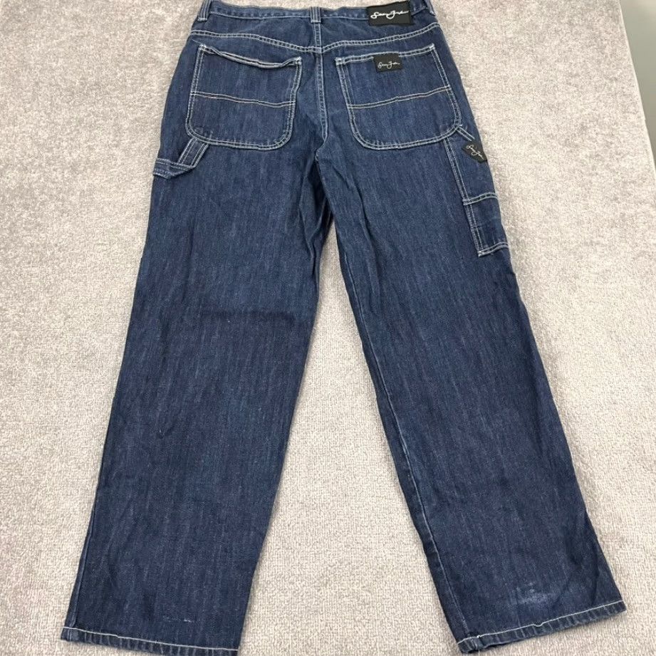Sean John Sean John Jeans Mens 36 x 32 Wide Leg Blue Denim Hip Hop 90s Y2K Grunge Vintage Shirt? Size US 36 / EU 52 - 5 Thumbnail