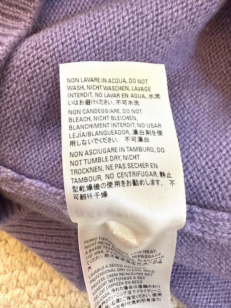 Balenciaga Balenciaga Purple shoulder logo tag cashmere sweater 2501-N Size US XS / EU 42 / 0 - 6 Thumbnail