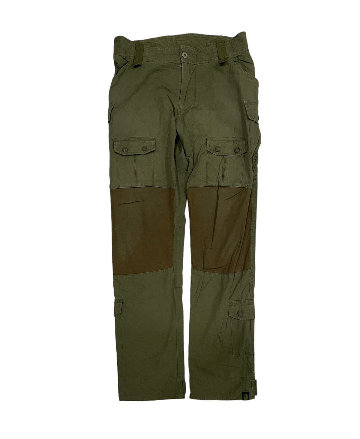 image of A Bathing Ape Nigo Bape Tactical Bondage Multi-Pocket Pants in Green Olive, Men's (Size 36)