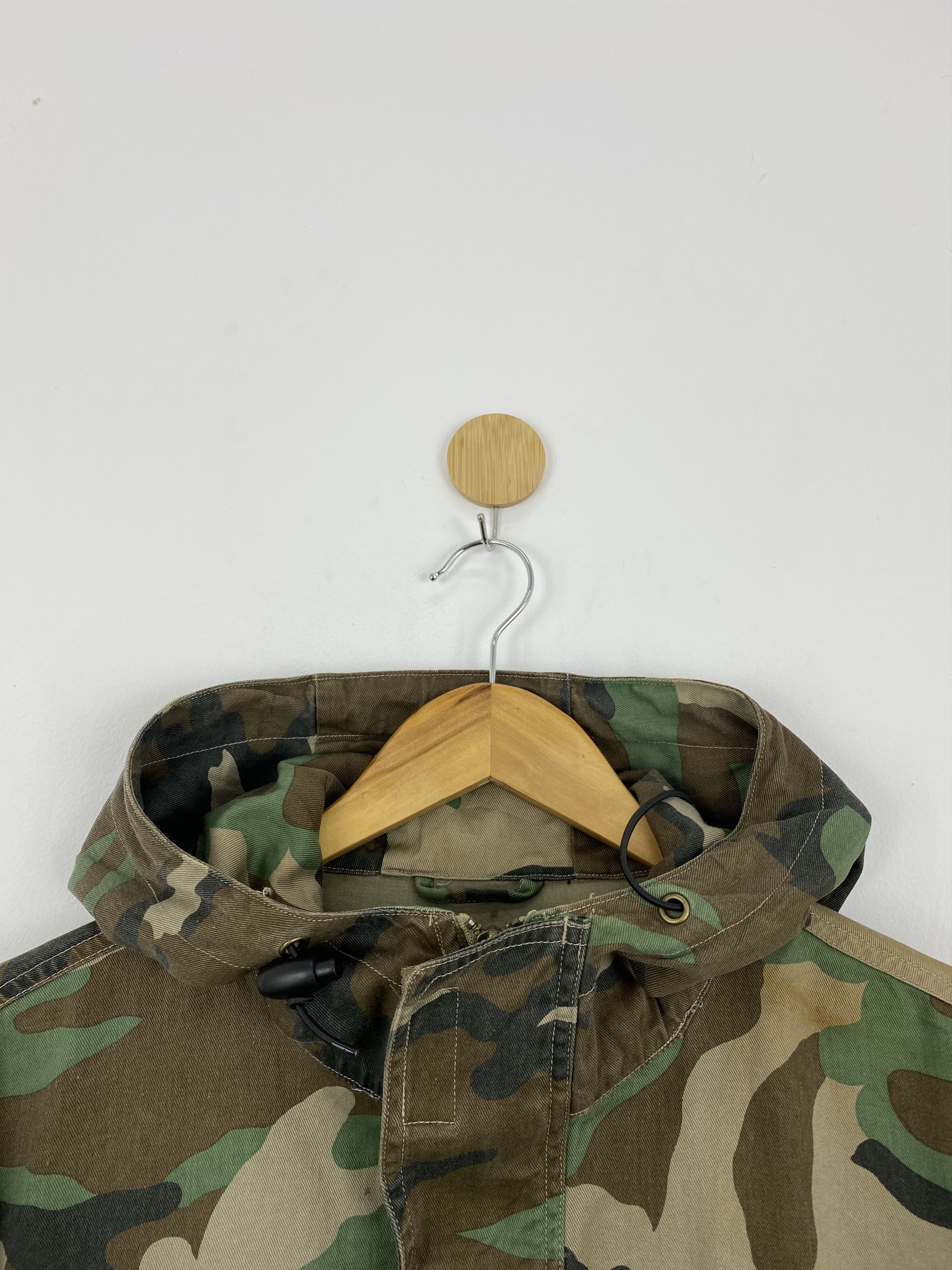 Vintage Vintage 90s Military US Army Camouflage Hoodie Jacket J1735 Size US M / EU 48-50 / 2 - 9 Thumbnail