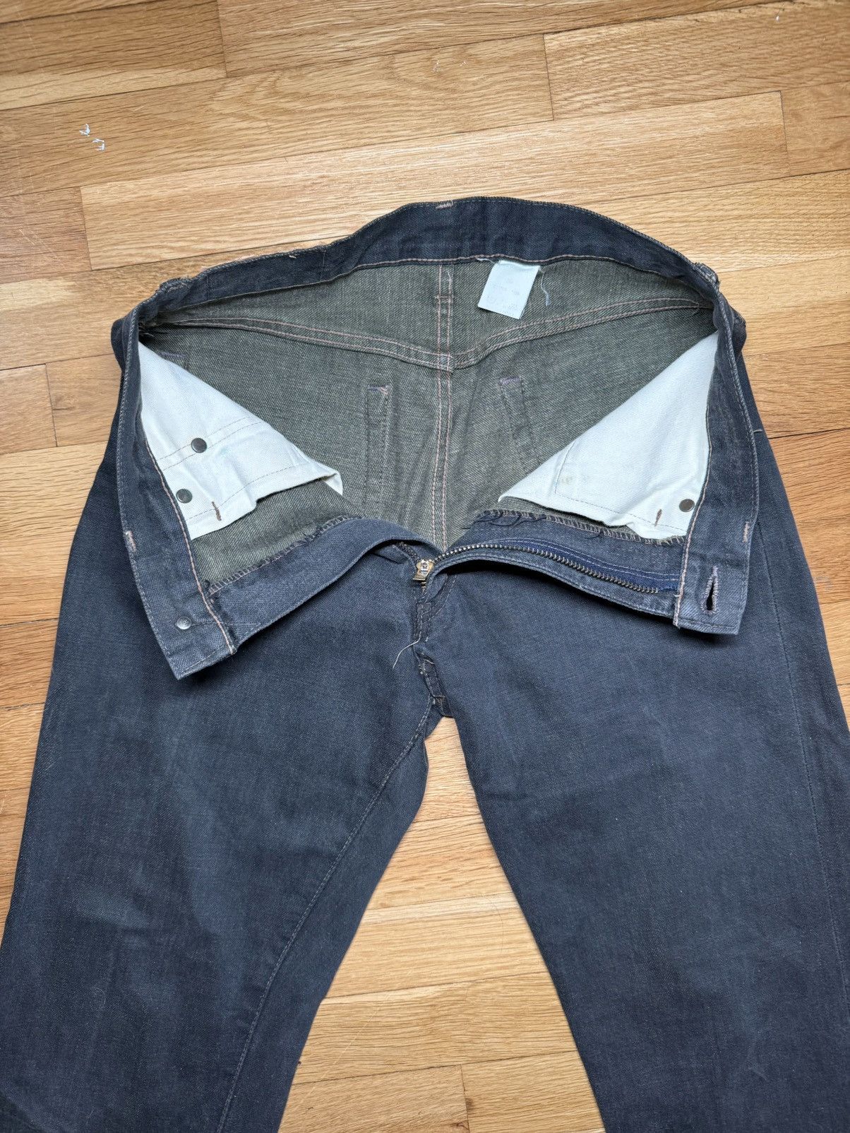 Nepenthes Nepenthes Hoggs Needles 1990s Japanese Selvedge Denim Size US 30 / EU 46 - 7 Thumbnail