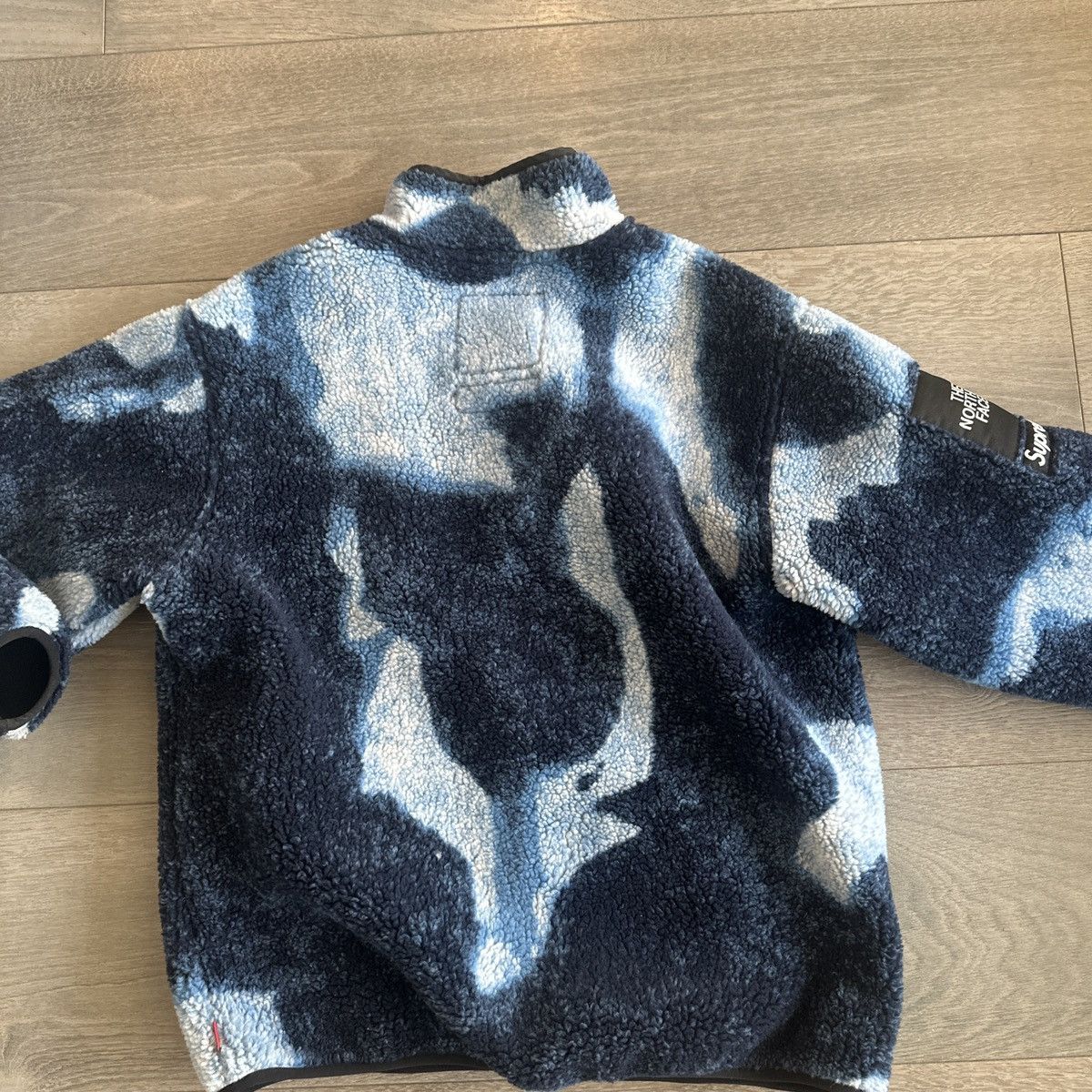 Supreme x North Face Denim Bleached Fleece