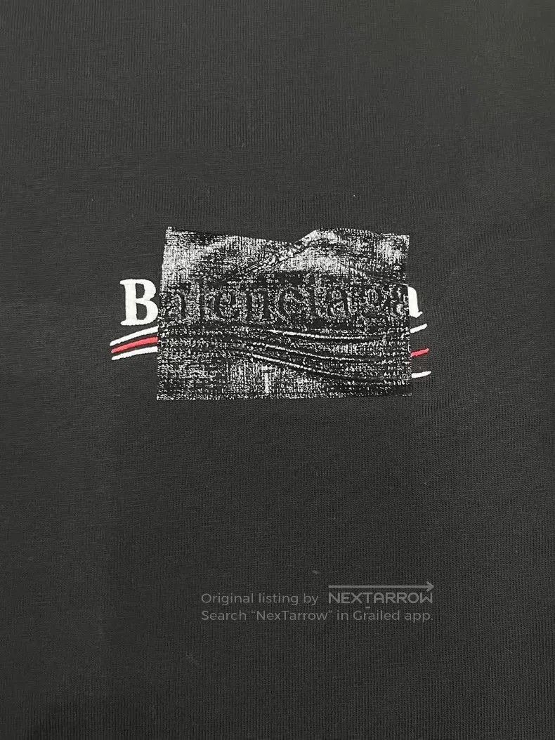 Balenciaga Balenciaga Men's Logo Print Short Sleeve T. Size US L / EU 52-54 / 3 - 3 Thumbnail
