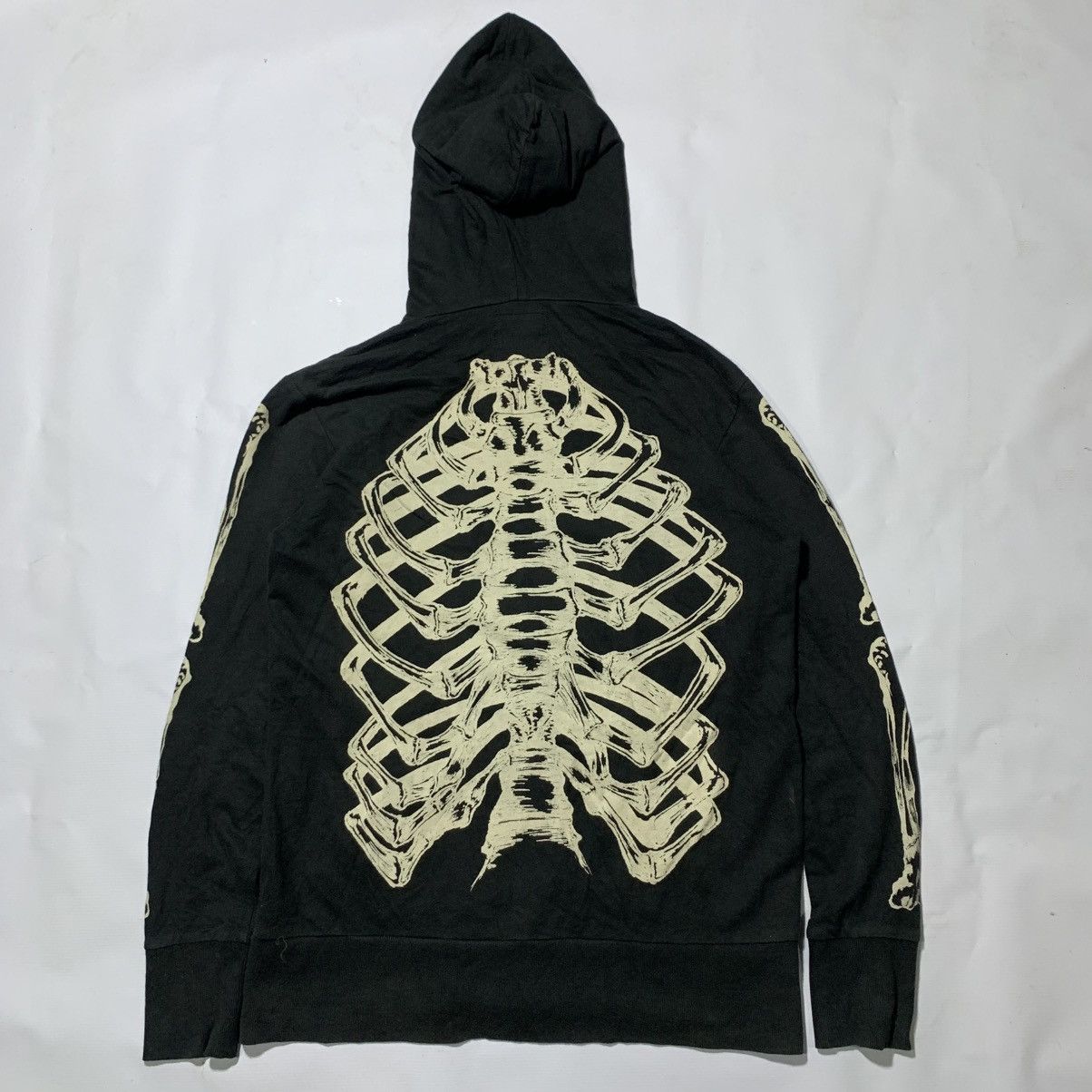 Japanese Brand Gladnews skull zip up hoodie Size US M / EU 48-50 / 2 - 5 Thumbnail