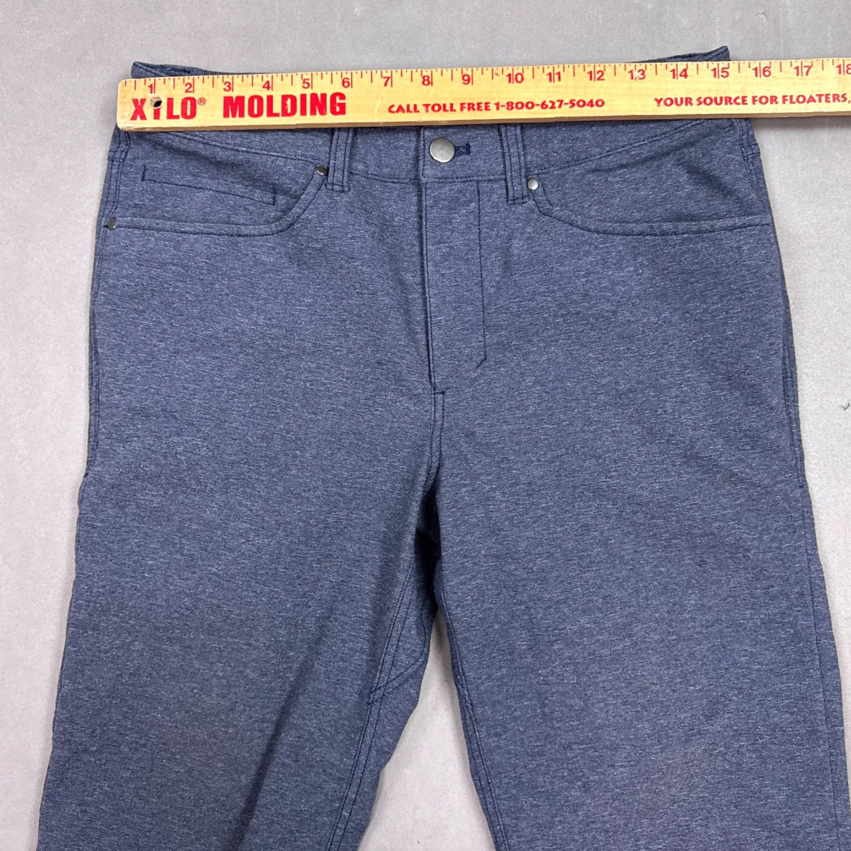 Lululemon Lululemon Mens Pants 30x32 Blue ABC Tech Canvas Heathered Slim Office Work Golf Size US 30 / EU 46 - 7 Thumbnail