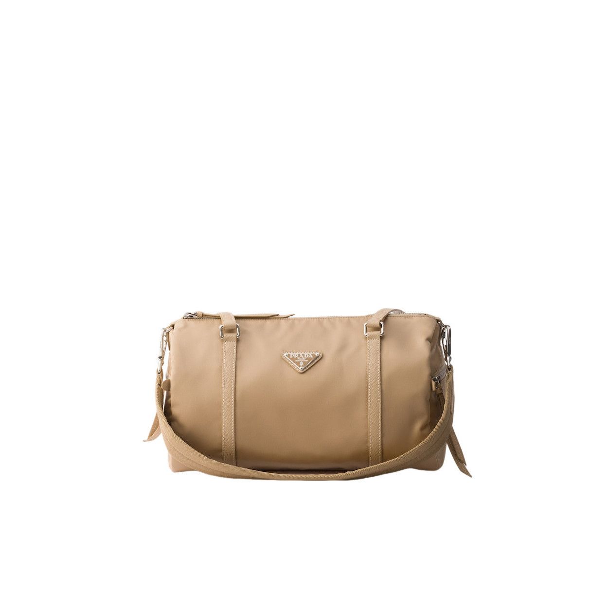 Prada PRADA $2500 Camel Large Re-Nylon and Saffiano leather duffel Size ONE SIZE - 1 Thumbnail