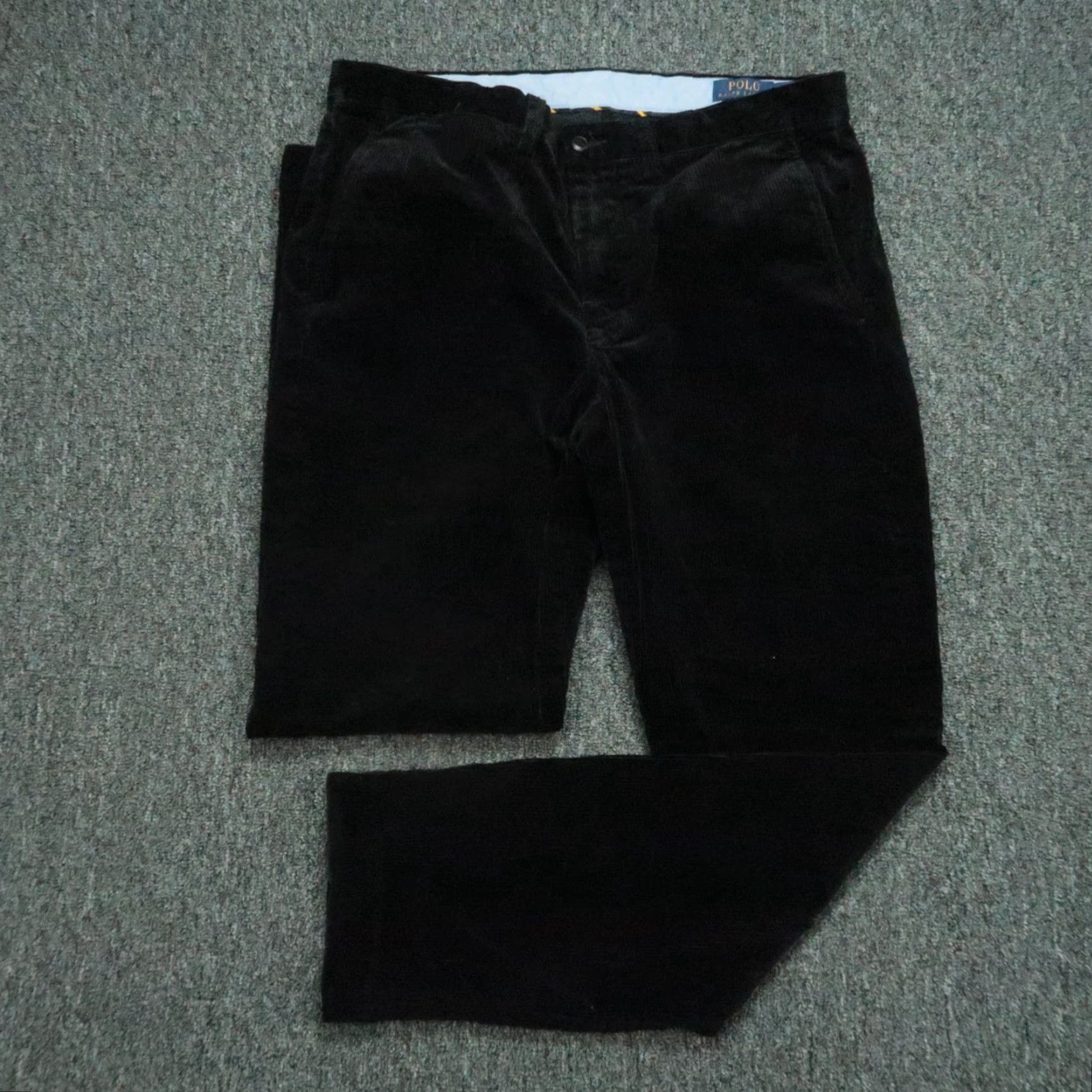 Polo Ralph Lauren Polo Ralph Lauren Pants Men 33x32 Black Corduroy PRL Cords Straight Chino Pockets Slim? Regular (adjusted) Size US XS / EU 42 / 0 - 2 Thumbnail