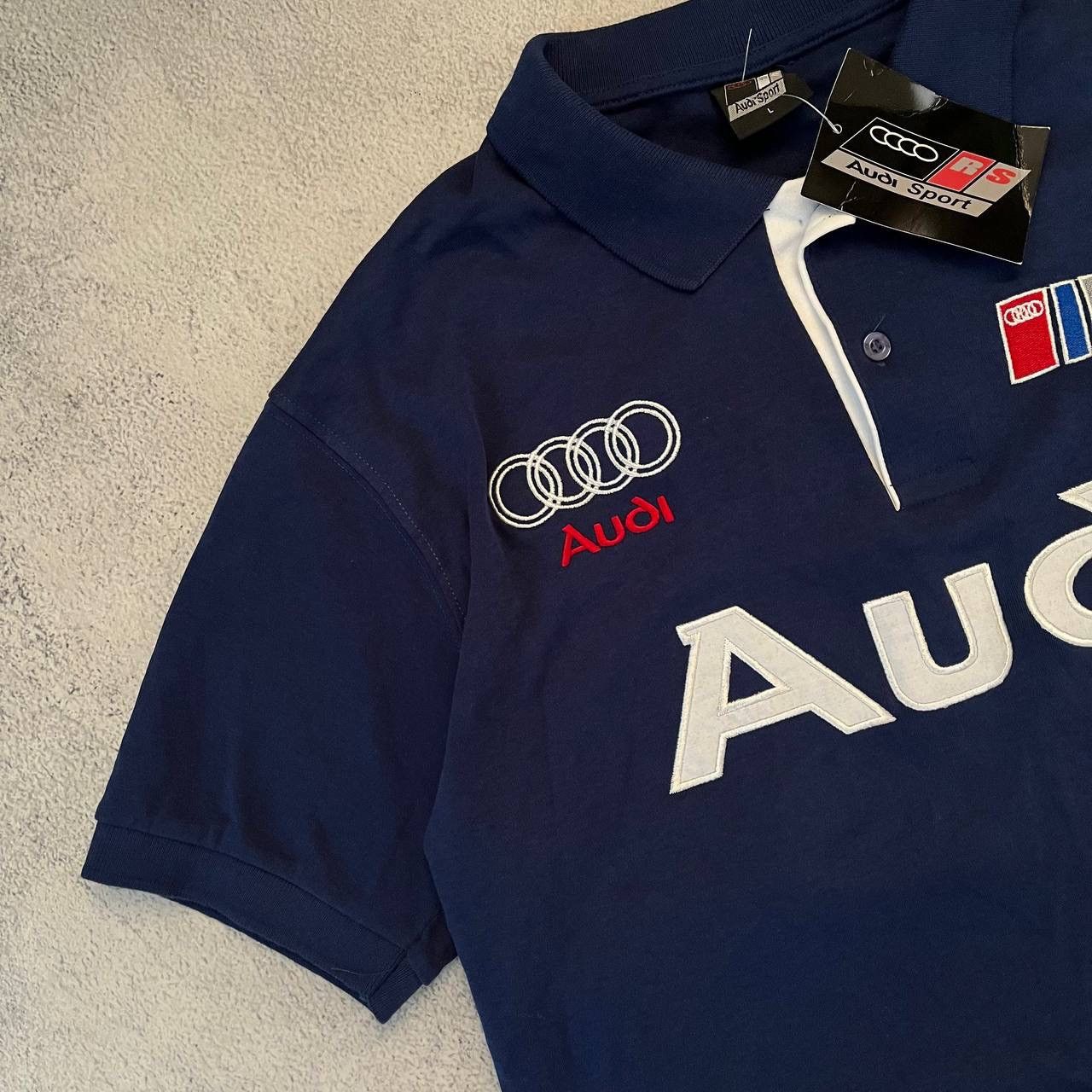 Audi Vintage Audi Racing Polo Shirt Y2K Size US L / EU 52-54 / 3 - 2 Thumbnail