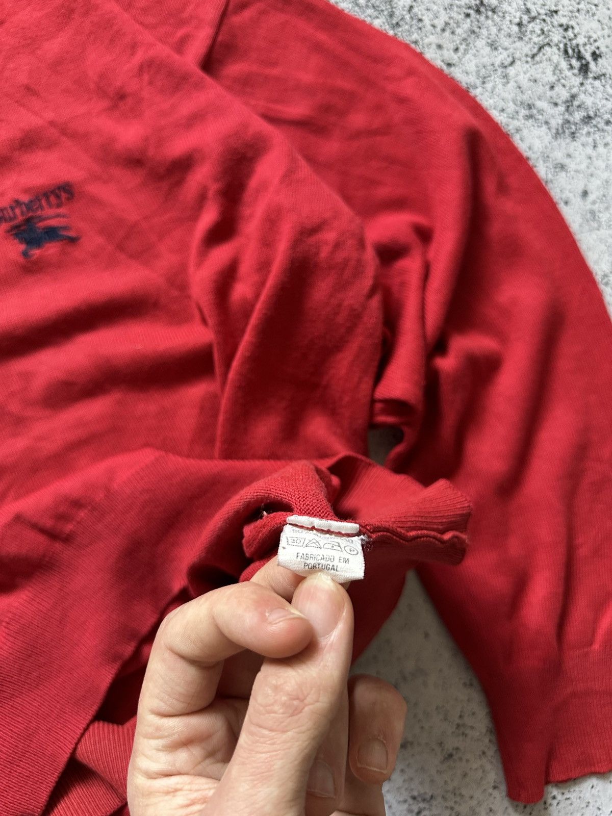 Burberry Vintage Burberrys London Wool Sweater Red Knitwear Y2K USA Size US XL / EU 56 / 4 - 5 Thumbnail