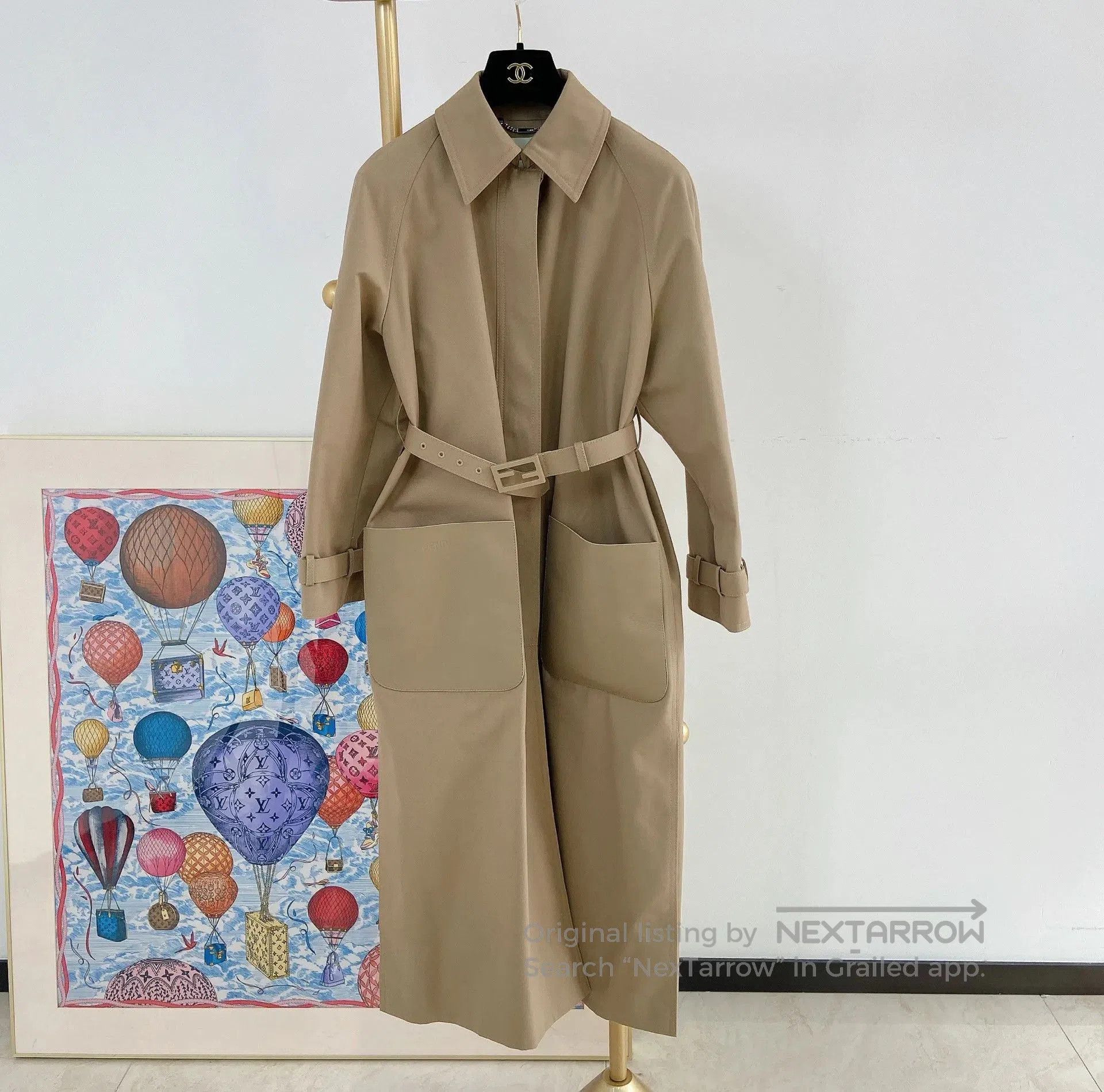 Fendi Fendi Khaki Coat Size 36. Size XS / US 0-2 / IT 36-38 - 1 Thumbnail