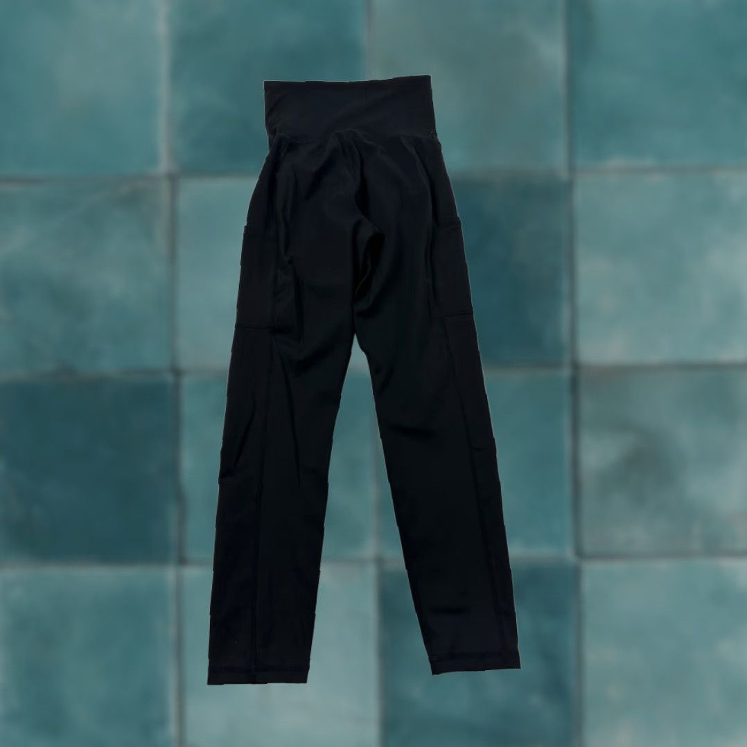 Quince Quince Maternity Leggings Black XS Compression Performance Pockets Womens Size 26" / US 2 / IT 38 - 2 Thumbnail