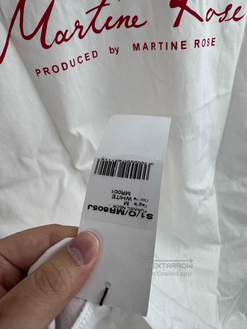 Martine Rose Martine Rose Classic white and red logo long sleeves Size US M / EU 48-50 / 2 - 6 Thumbnail