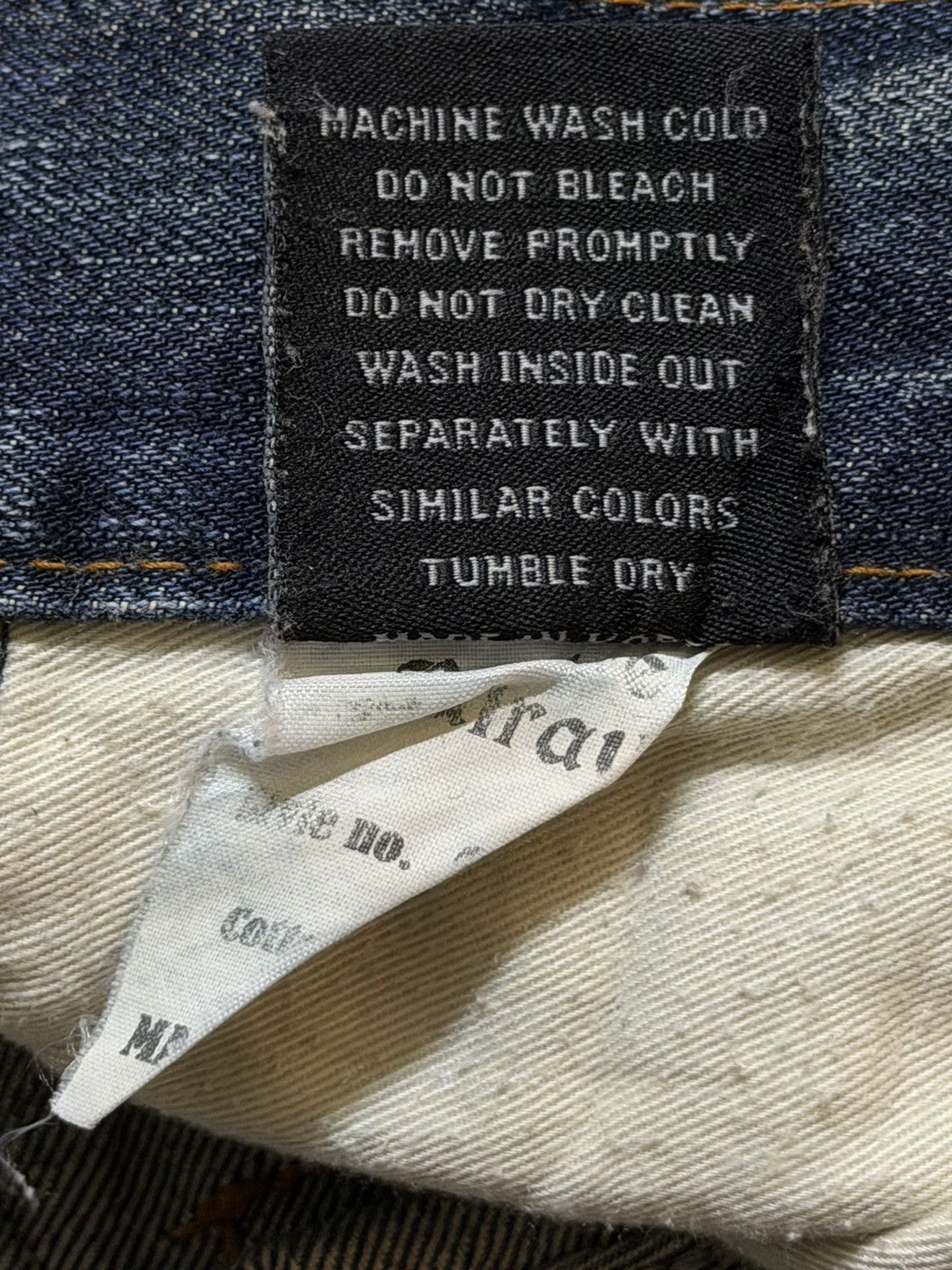 If Six Was Nine Vintage 90s Japan Andre Malraur Faded Thunder Wash Bleached Size US 30 / EU 46 - 7 Thumbnail