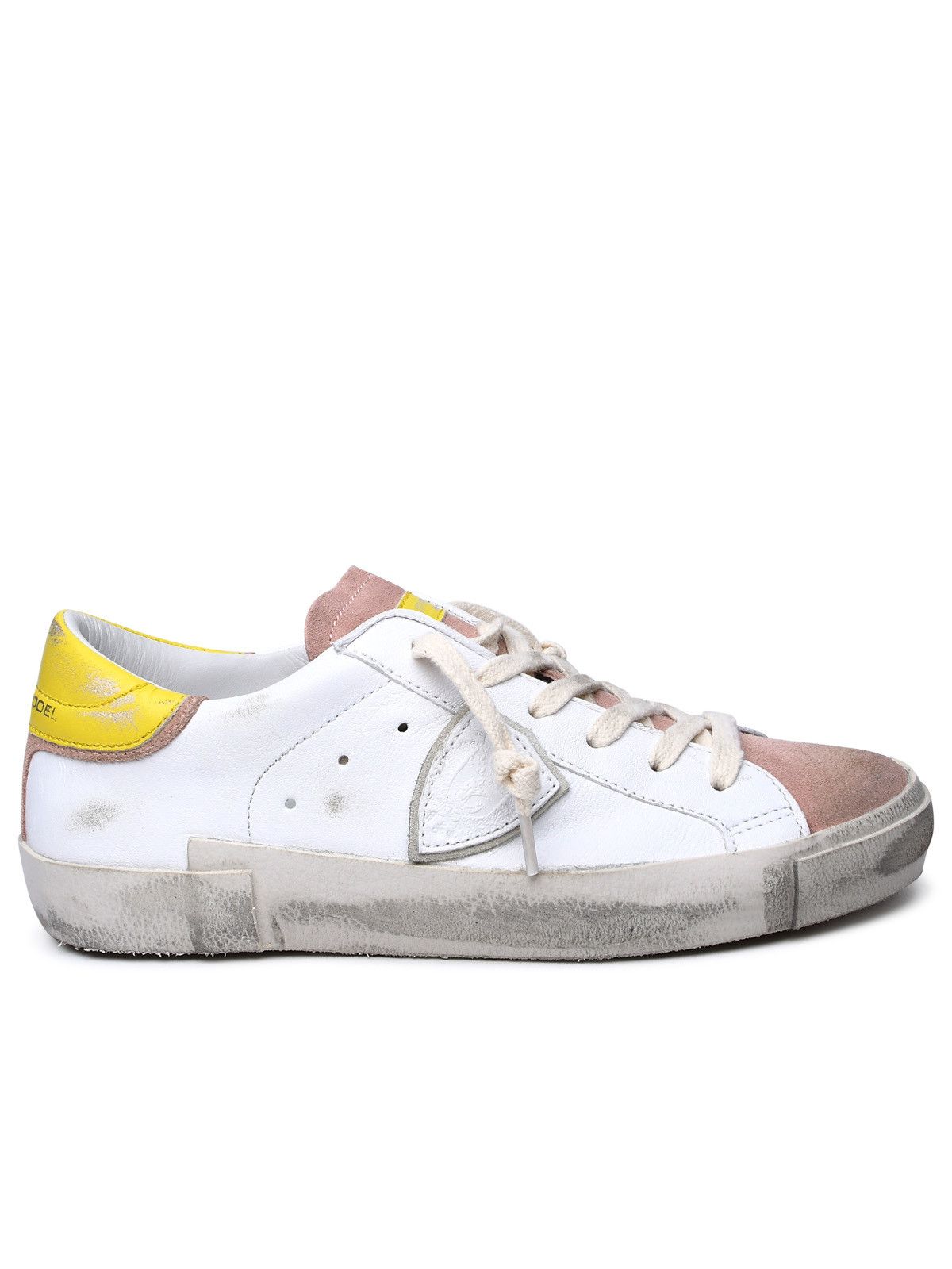 image of Philippe Model White Leather Sneakers, Women's (Size 9)