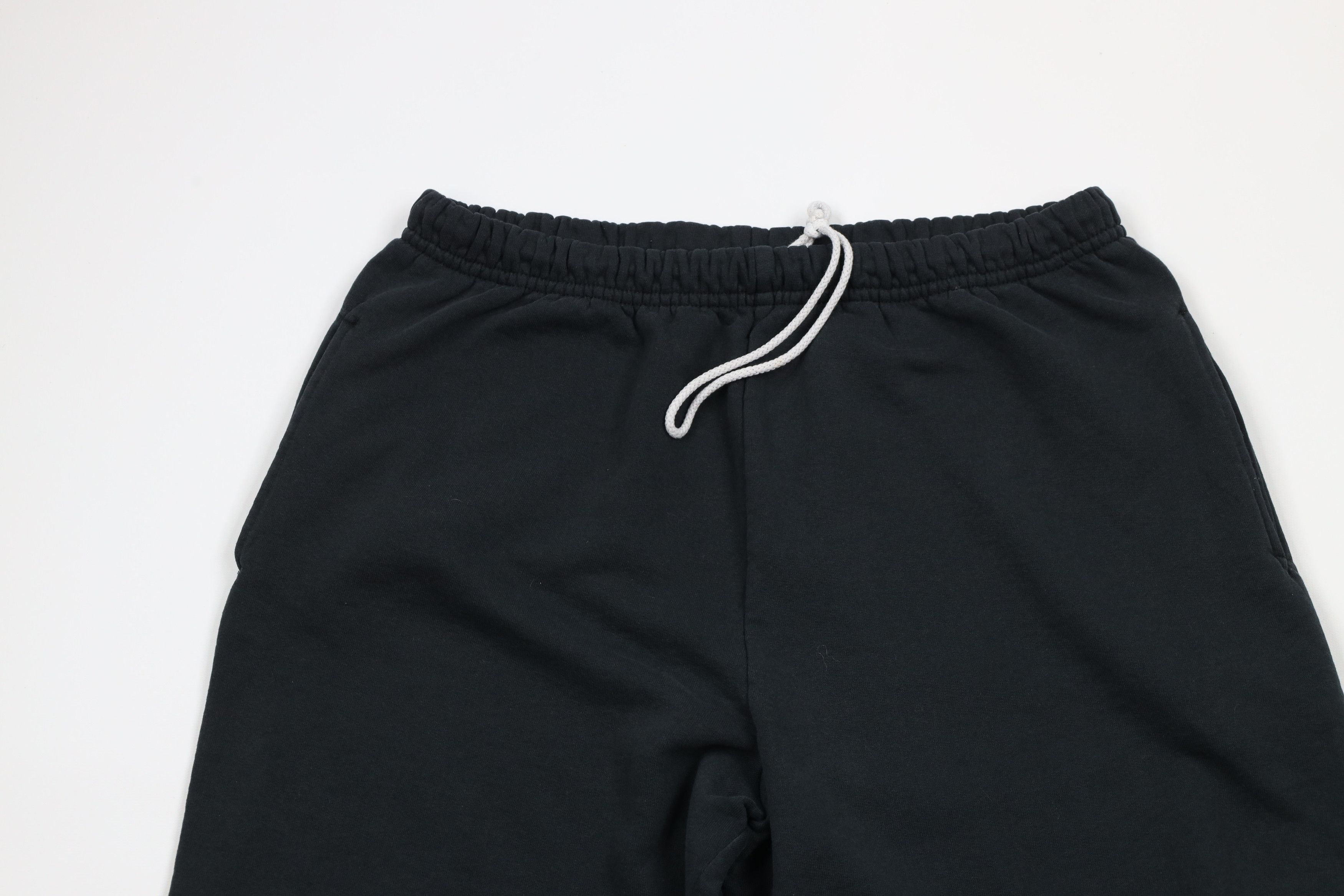Vintage Vintage 90s Streetwear Blank Sweatpants Pants Black Size US 34 / EU 50 - 2 Thumbnail