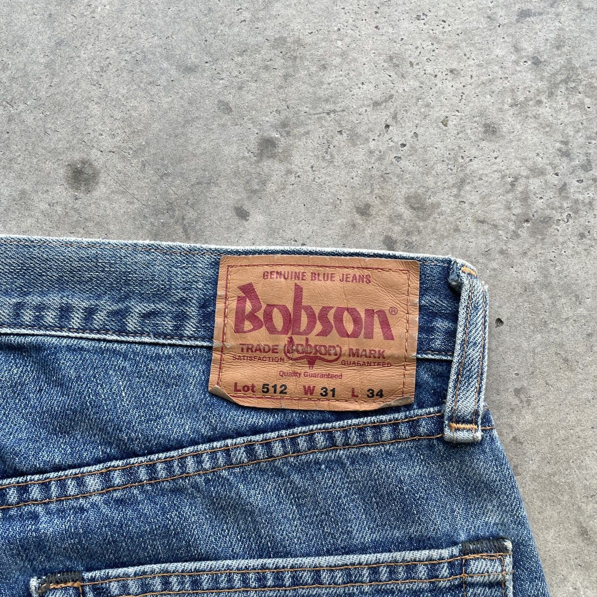 Japanese Brand × Jean × Vintage Vintage Bobson Lot512 Distressed Faded Jeans Denim Pants W31 Size US 31 - 10 Thumbnail