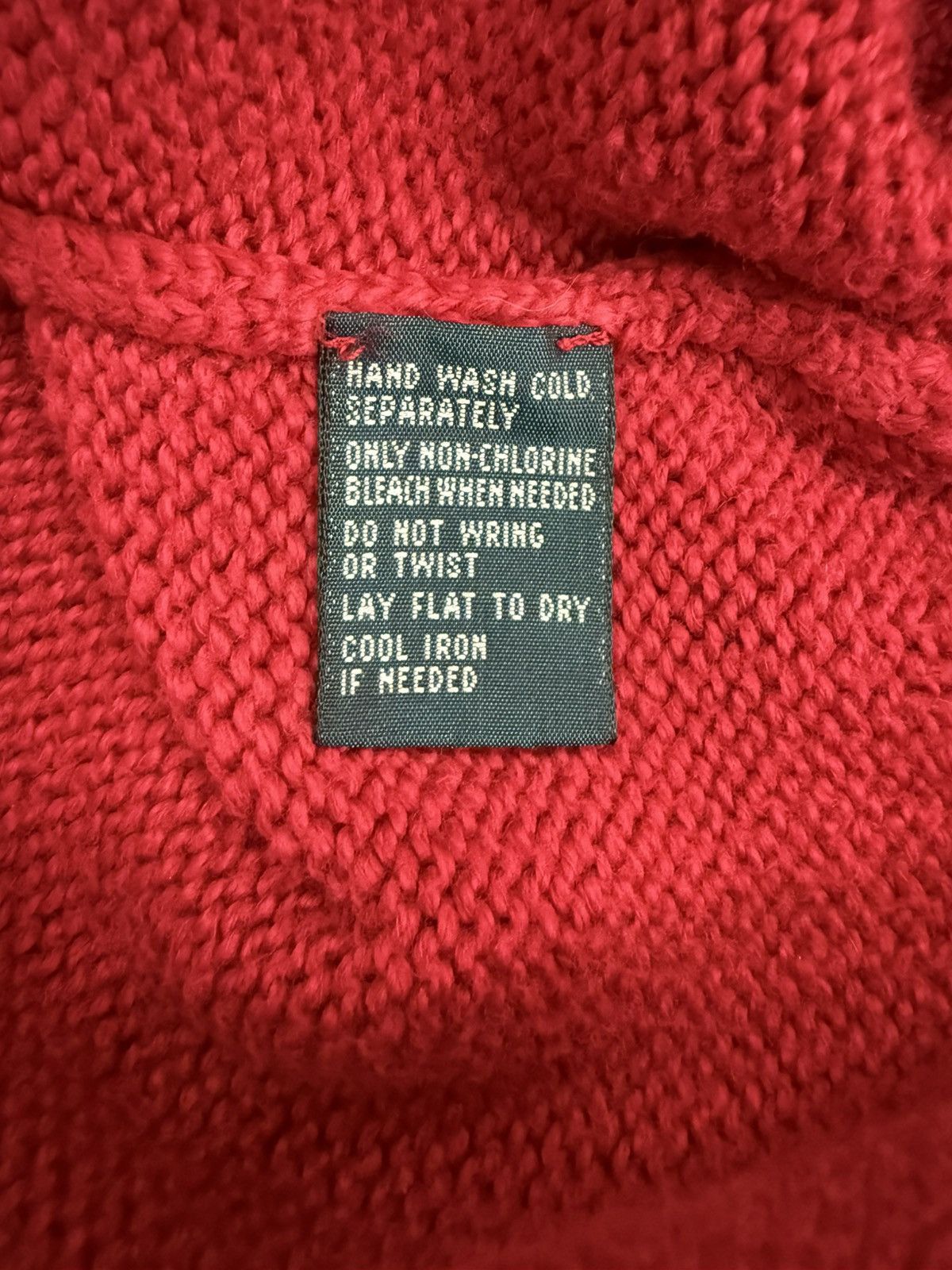 Polo Ralph Lauren Vintage Polo Ralph Lauren Red Cotton Crewneck Sweater Size US L / EU 52-54 / 3 - 5 Thumbnail