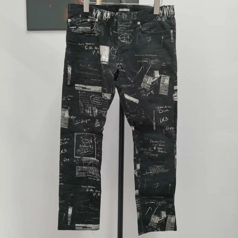 Dior Dior Black Cotton Casual Pants for Men 0089 Size US 36 / EU 52 - 1 Thumbnail