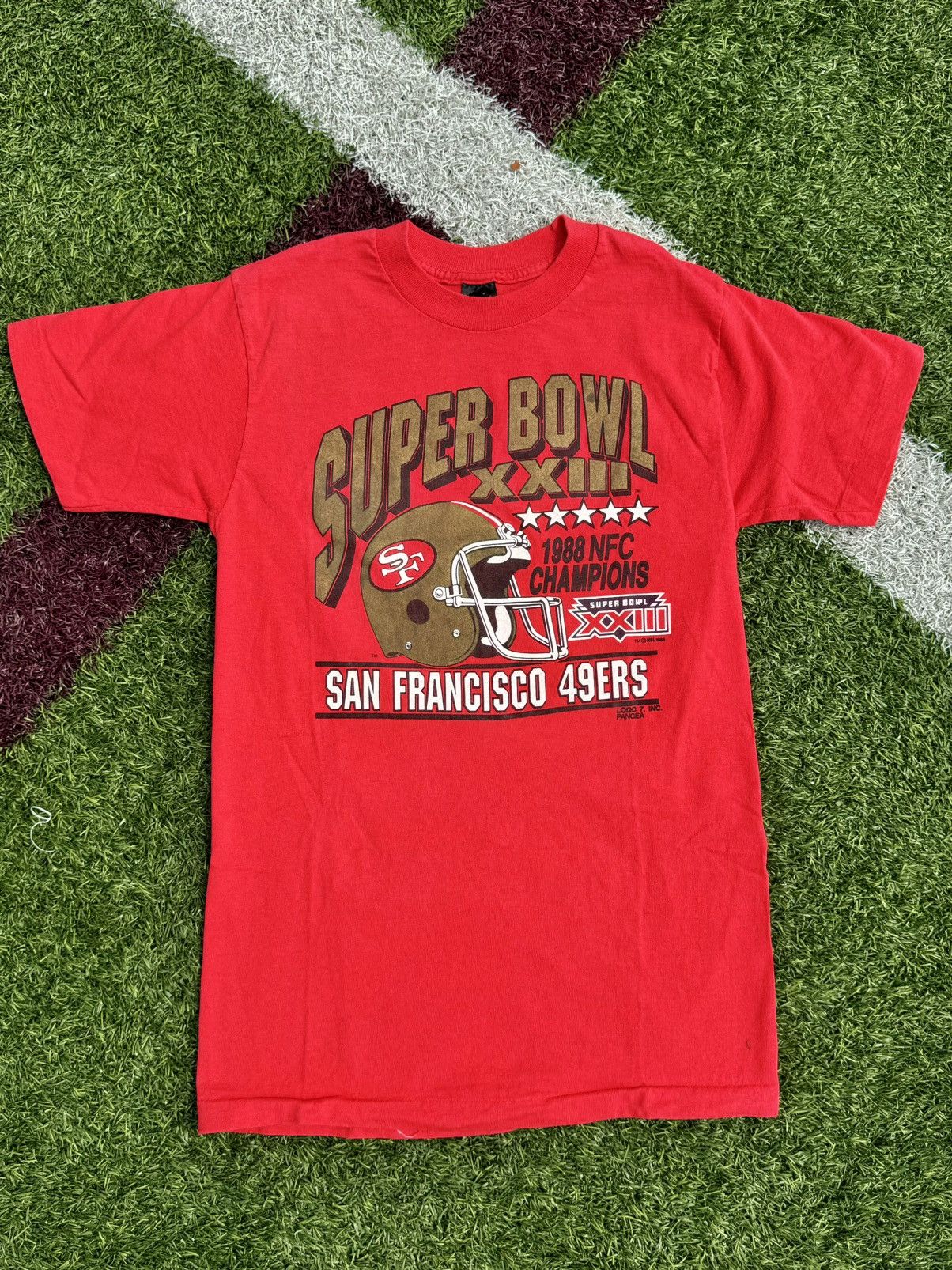 Logo 7 × NFL × Vintage 1988 San Francisco 49ers NFL Super Bowl Champions T-Shirt Size US S / EU 44-46 / 1 - 6 Thumbnail