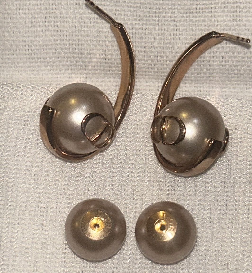 Dior Dior Tribales Earrings Pink-Finish Metal Pink Resin Pearls Size ONE SIZE - 5 Thumbnail